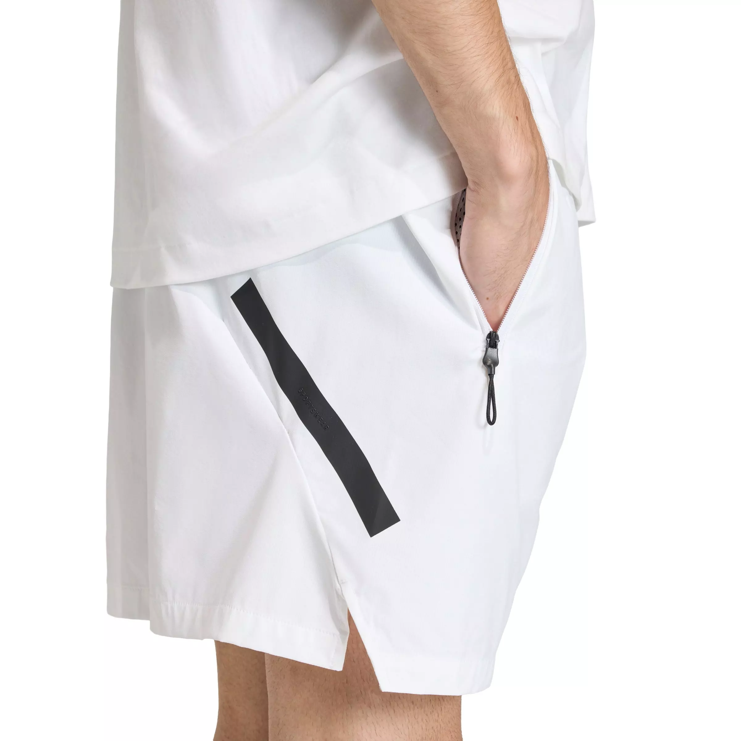 adidas Men's Z.N.E. Woven Shorts - White - WHITE