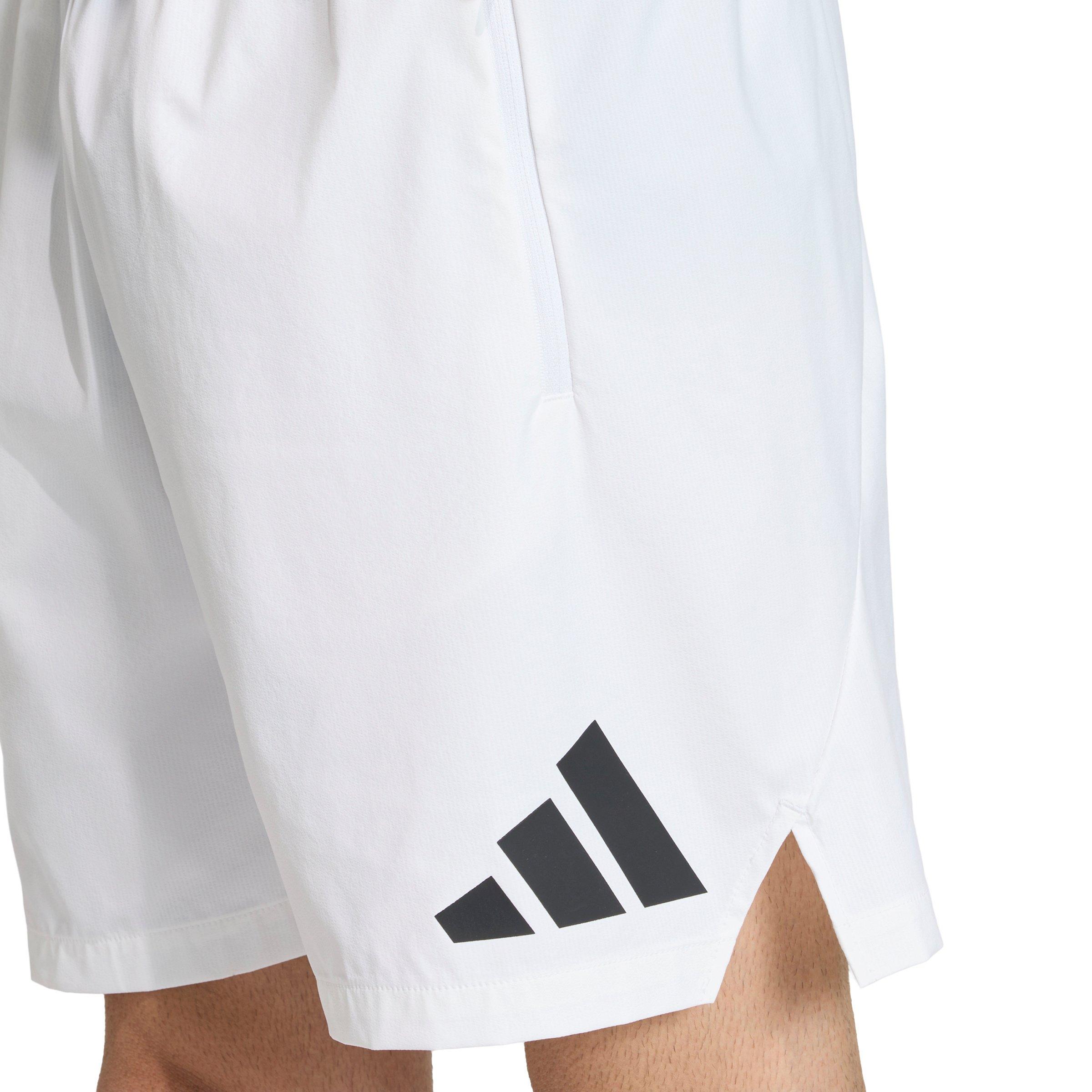 adidas Men's Z.N.E. Woven Shorts - White - WHITE Thumbnail View 4