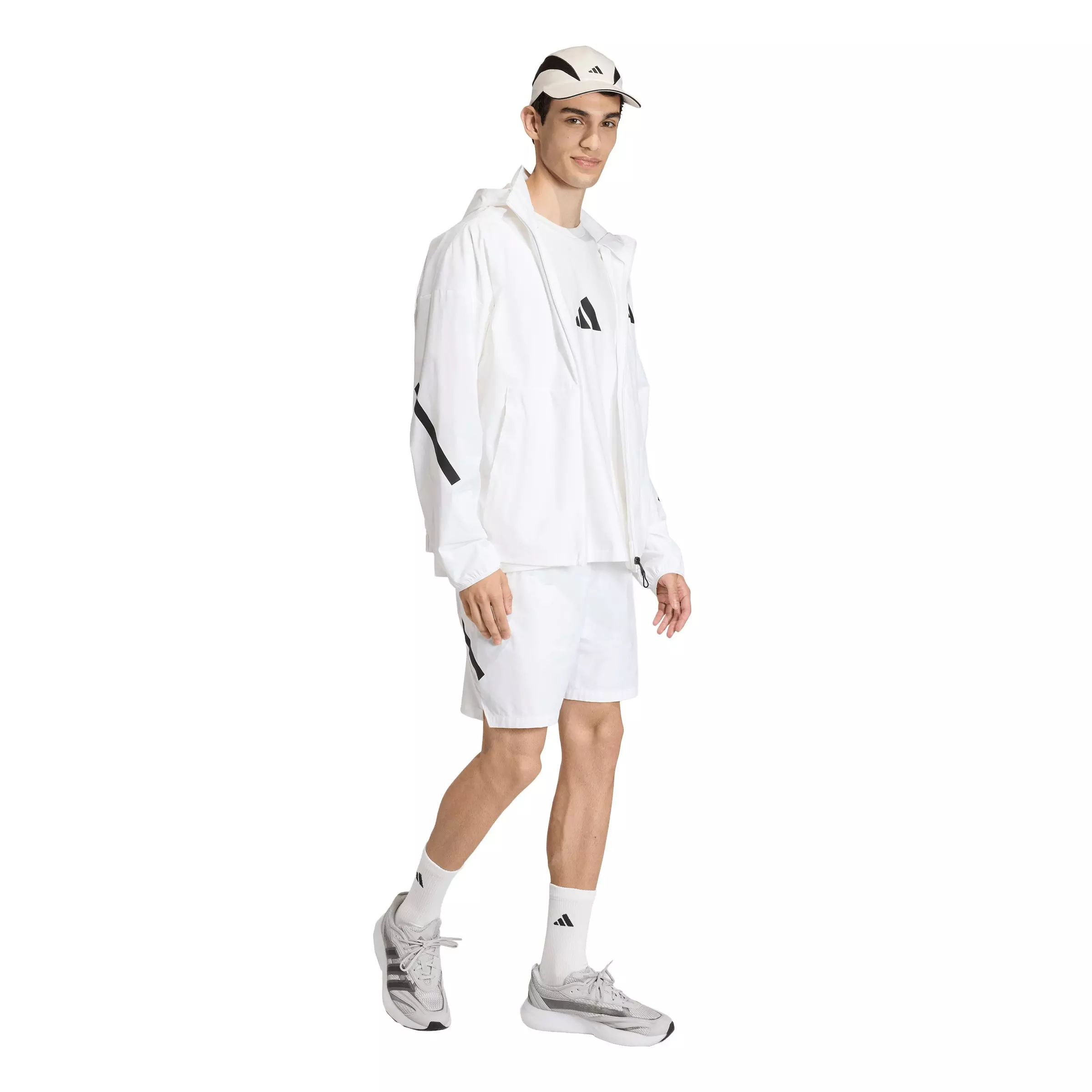 adidas Men's Z.N.E. Woven Shorts - White - WHITE