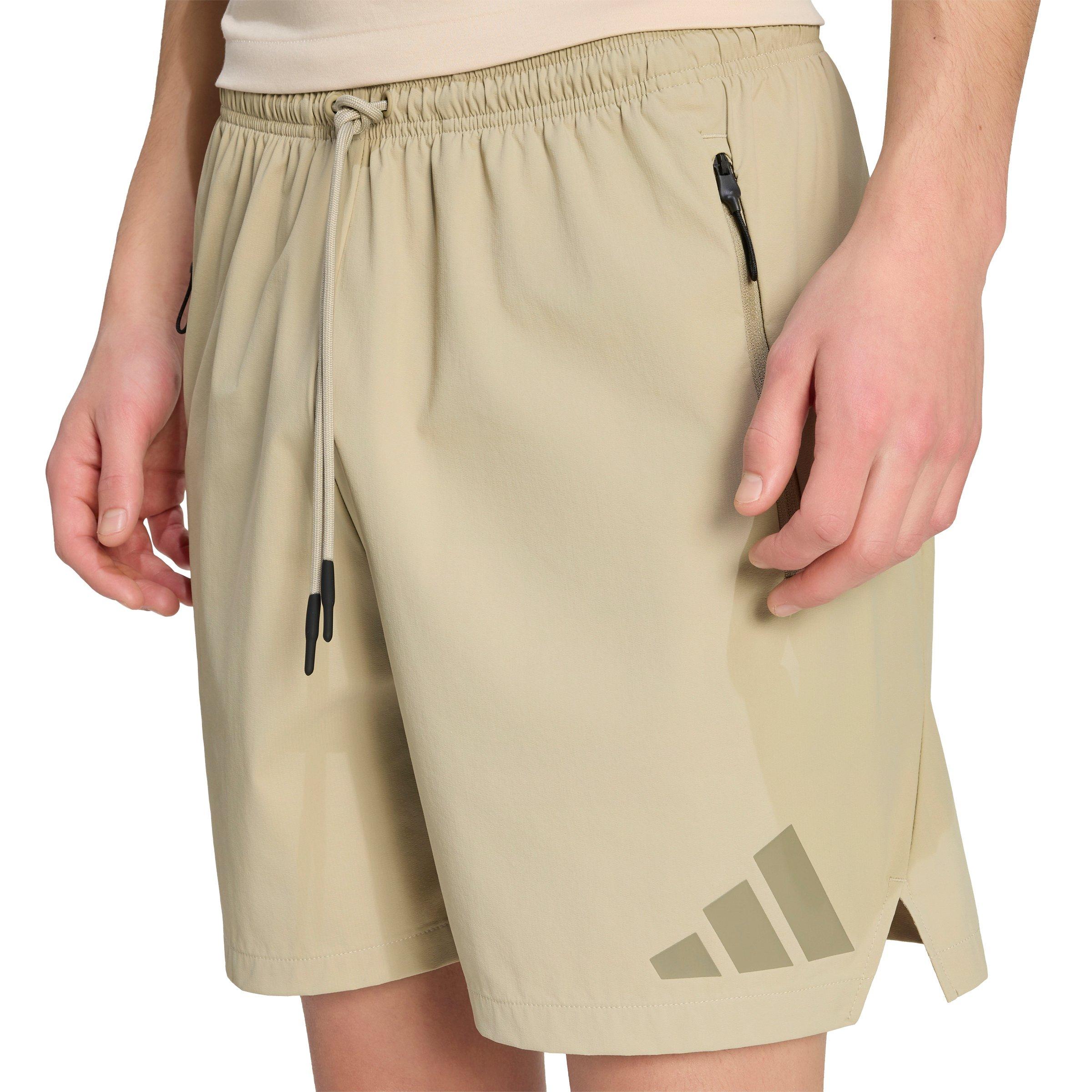 adidas Men's Z.N.E. Woven Shorts - Khaki - KHAKI Thumbnail View 3
