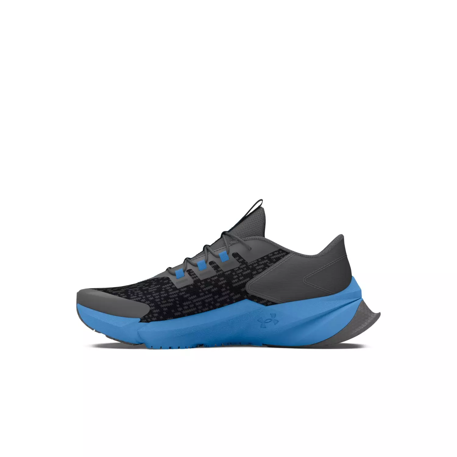 Under Armour Scramjet 5 AL "Black/Castlerock/Viral Blue" Preschool Boys' Running Shoe - BLACK/GREY/BLUE