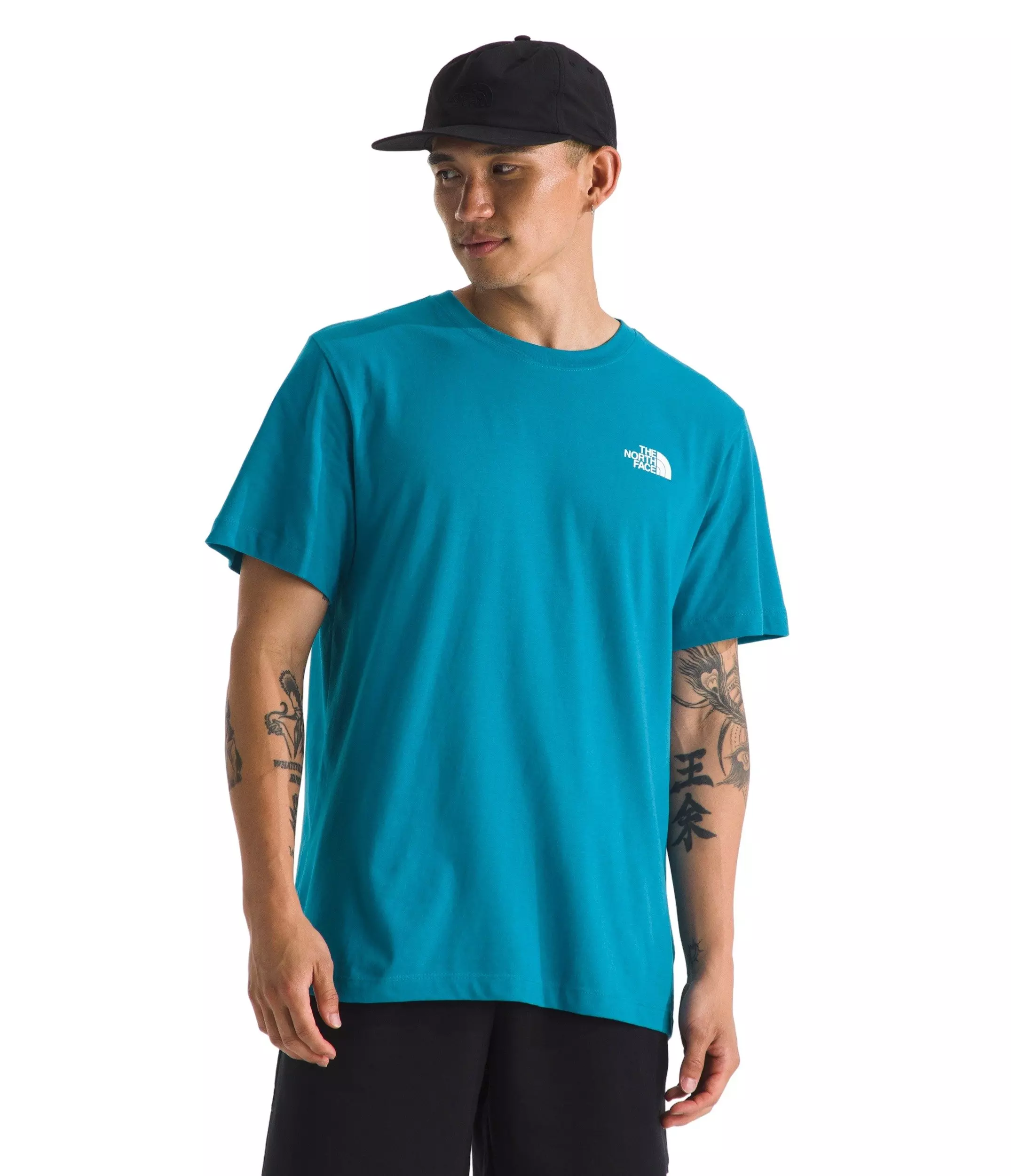 The North Face Men's Evolution Box Camo Fill Short Sleeve Graphic Tee - Blue - BLUE