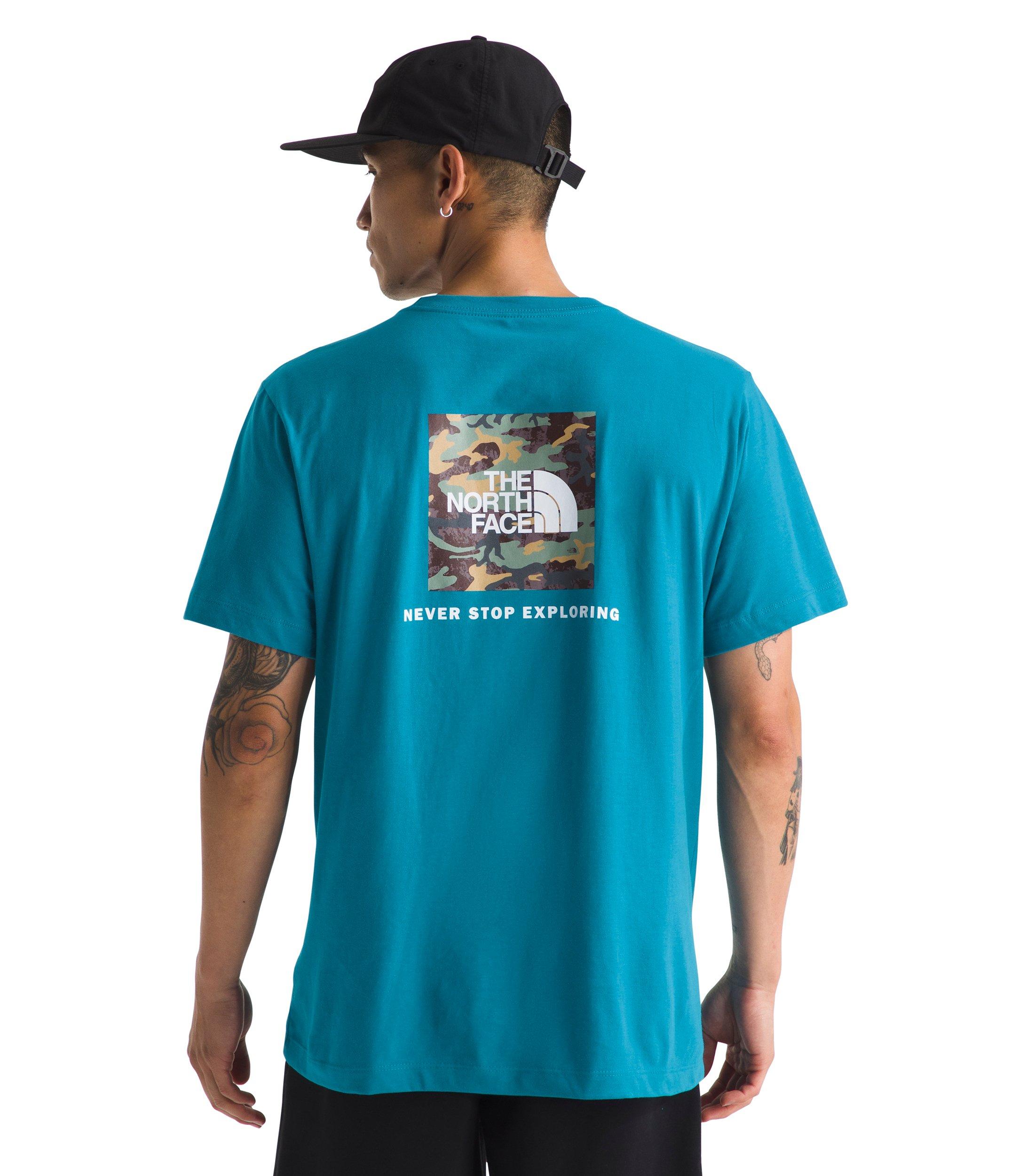 The North Face Men's Evolution Box Camo Fill Short Sleeve Graphic Tee - Blue - BLUE Thumbnail View 2
