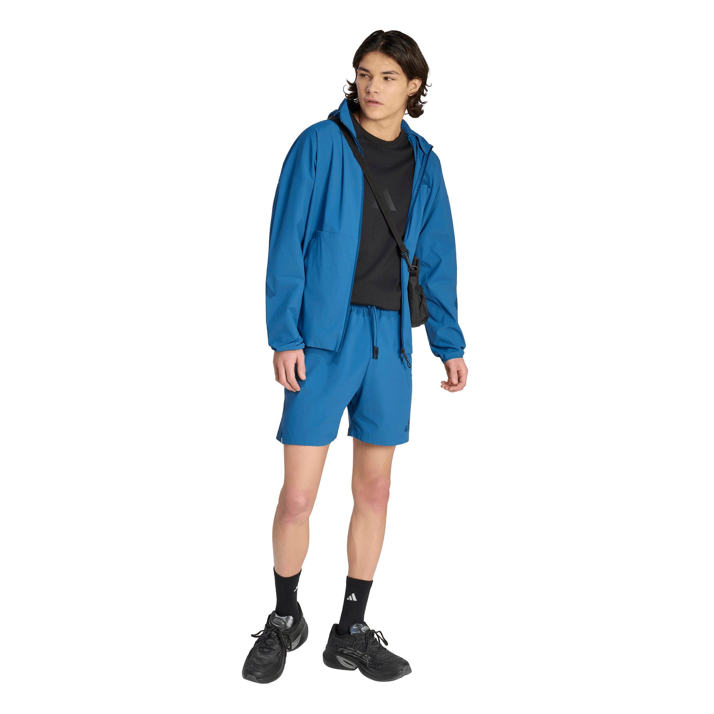 adidas Men's Z.N.E. Woven Shorts - Blue - BLUE Thumbnail View 5