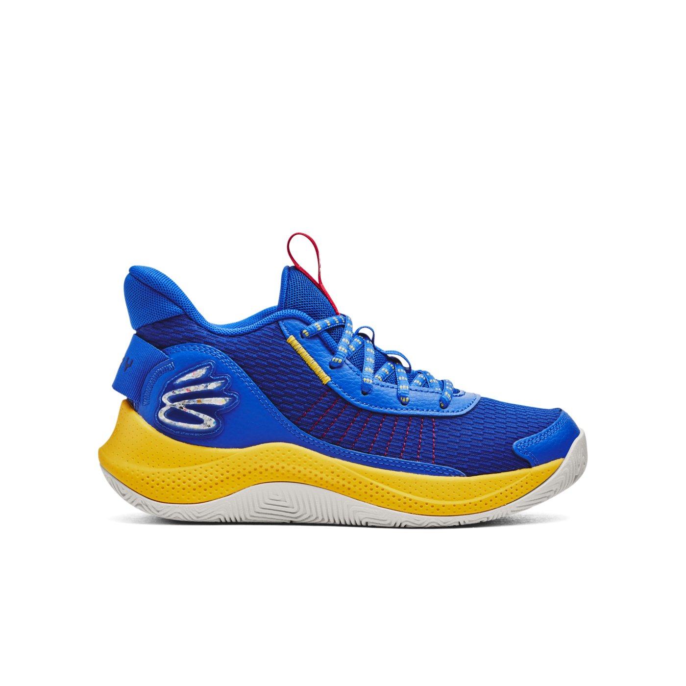 Under Armour Curry 3Z7 "Royal/Versa Blue/Taxi" Grade School Boys' Basketball Shoe - ROYAL/BLUE/TAXI Thumbnail View 1