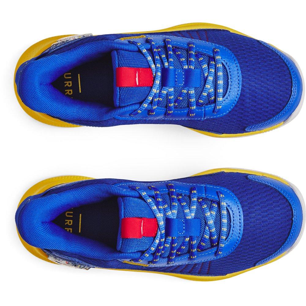 Under Armour Curry 3Z7 "Royal/Versa Blue/Taxi" Grade School Boys' Basketball Shoe - ROYAL/BLUE/TAXI Thumbnail View 4