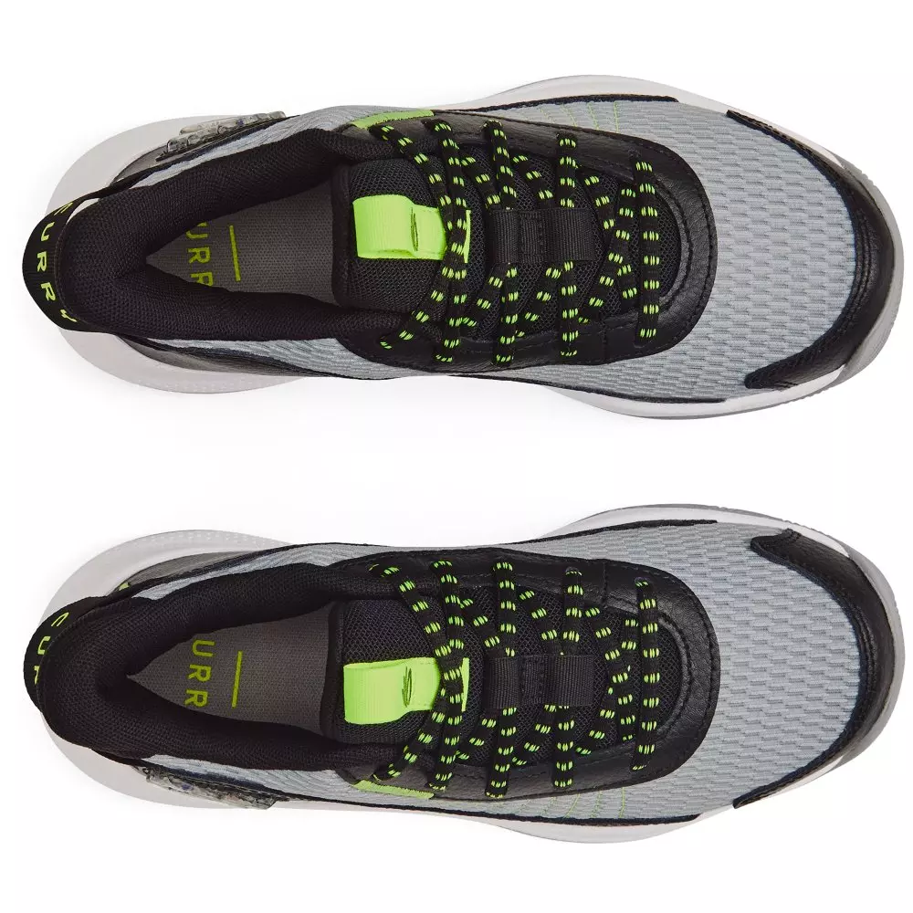 Under Armour Curry 3Z7 "Mod Gray/Black/High Yellow" Grade School Boys' Basketball Shoe - GREY/BLACK/YELLOW