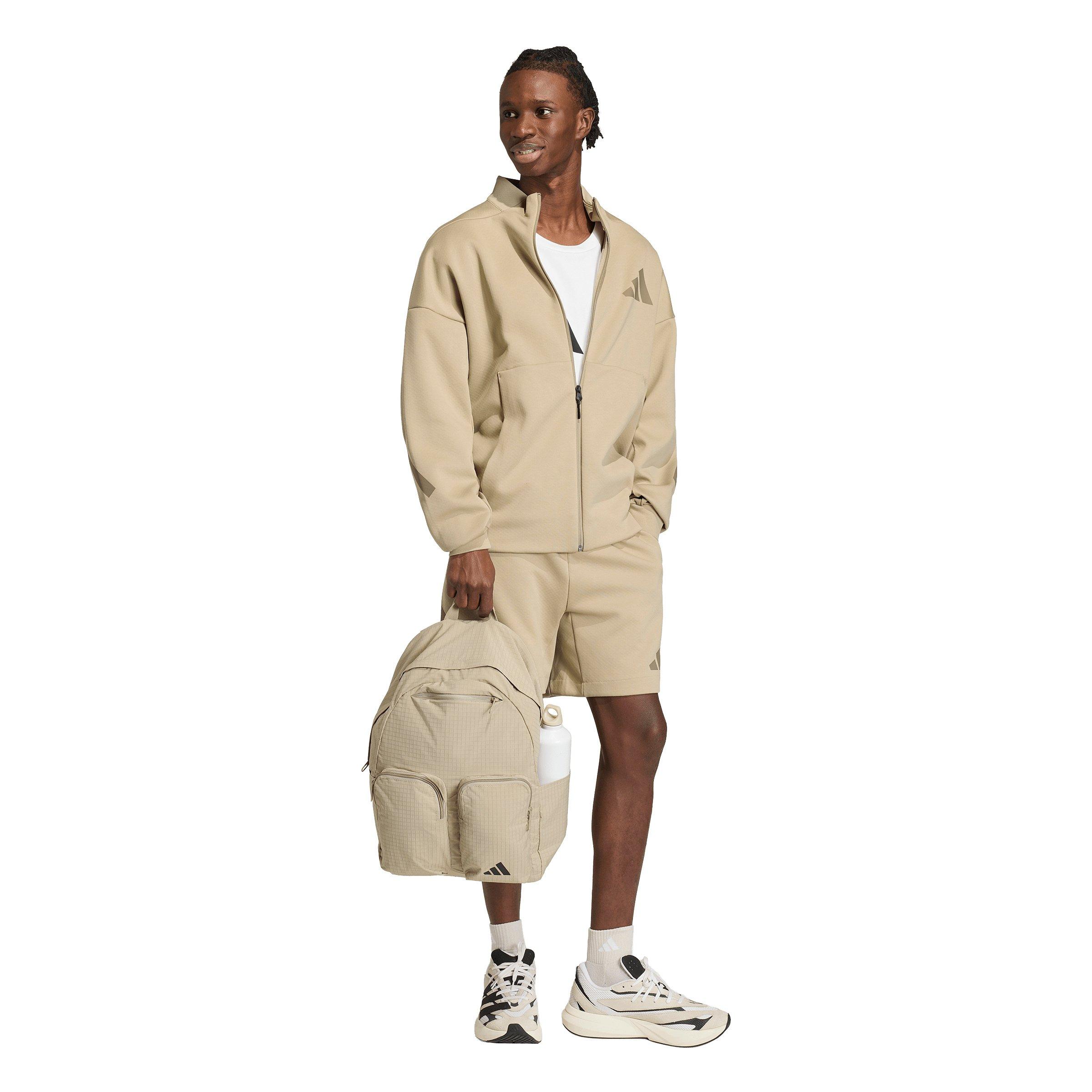 adidas Men's Z.N.E. Shorts - Khaki - KHAKI Thumbnail View 5
