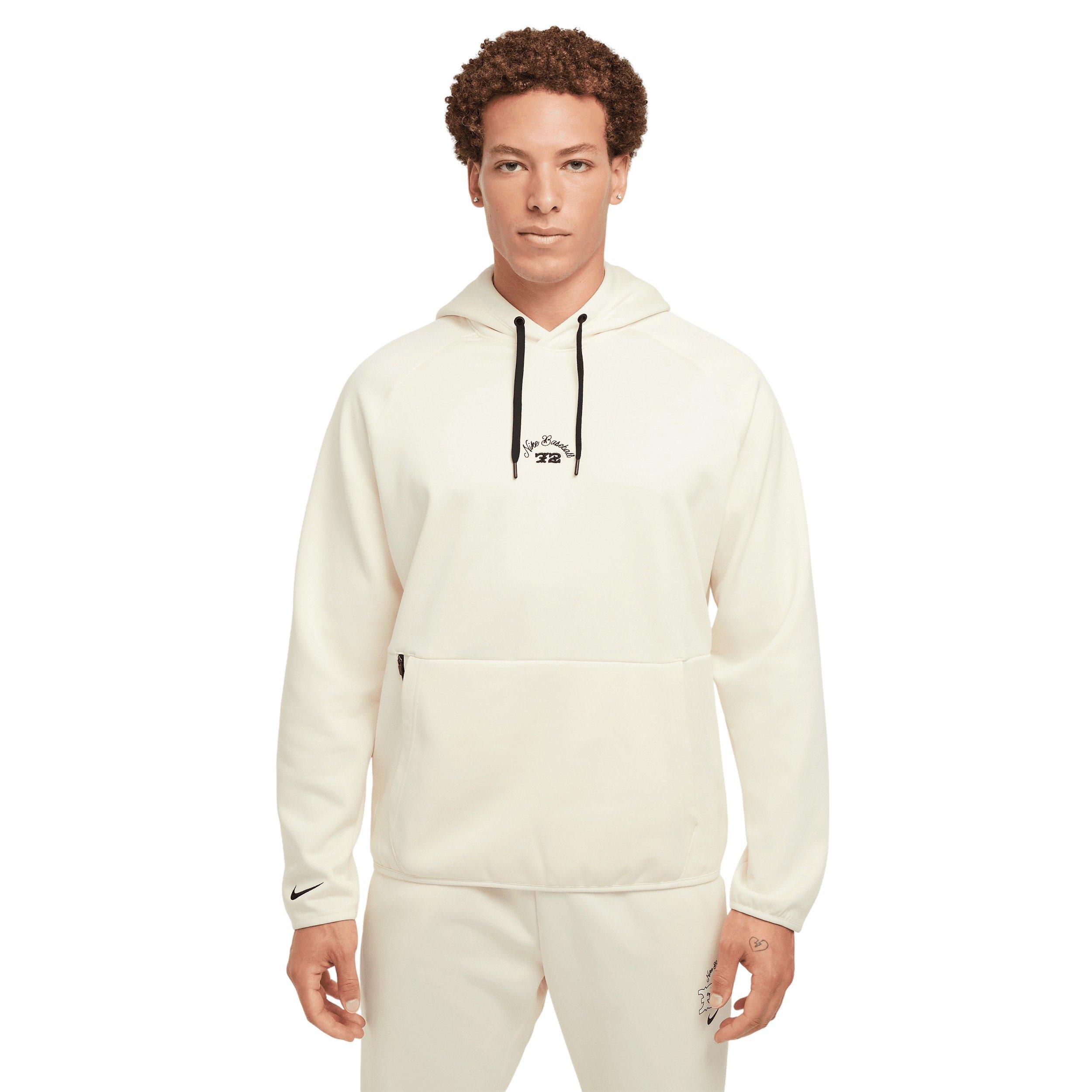 Nike Men's Therma-FIT Pullover Baseball Hoodie - Cream - CREAM Thumbnail View 1
