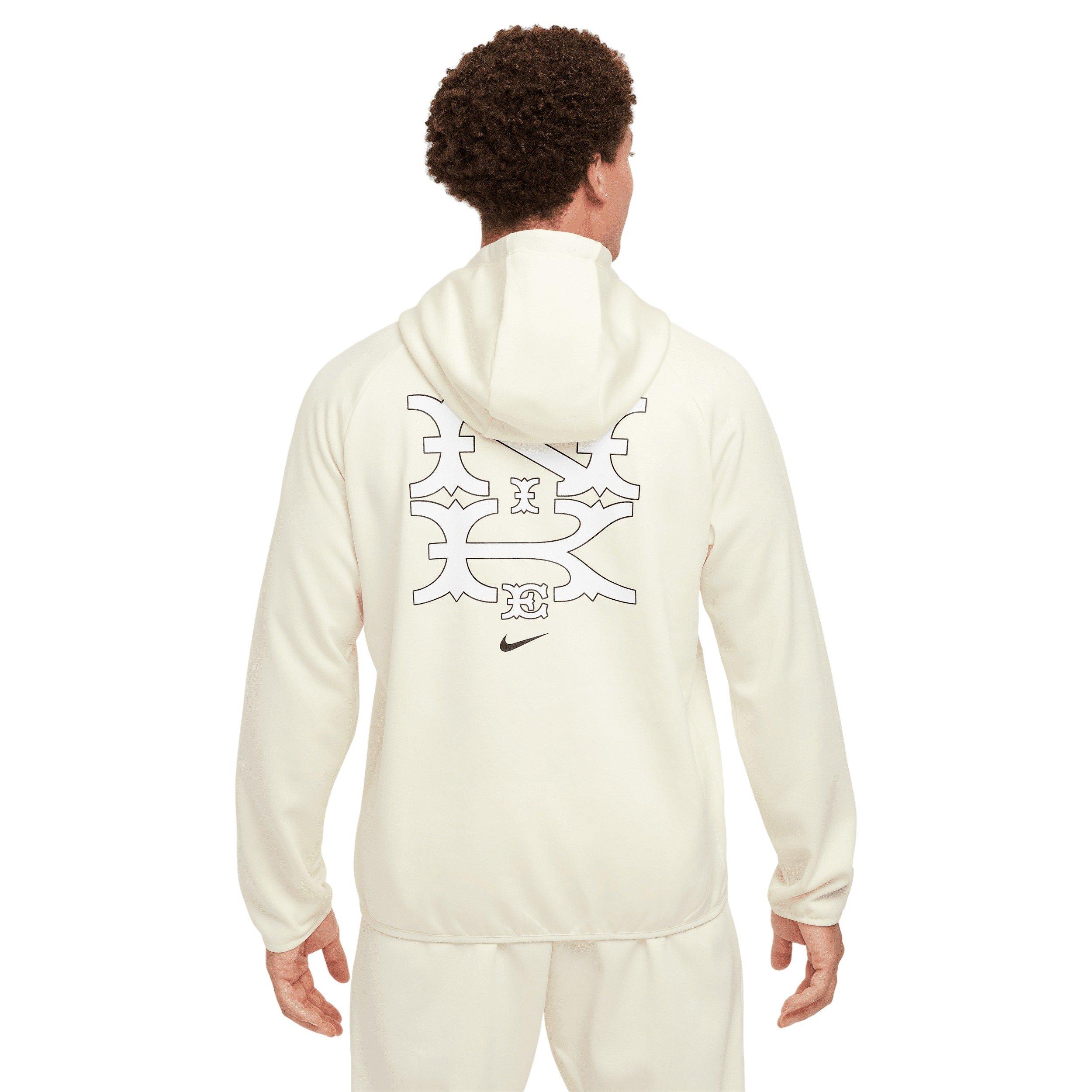 Nike Men's Therma-FIT Pullover Baseball Hoodie - Cream - CREAM Thumbnail View 2