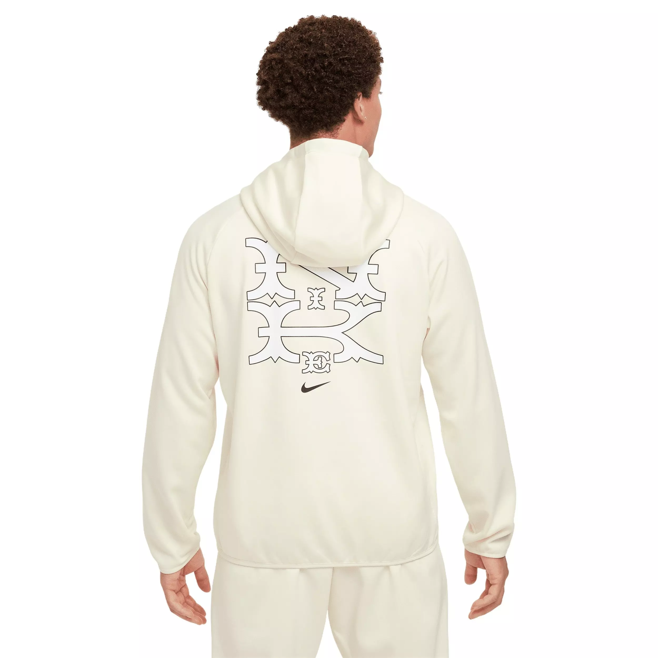 Nike Men's Therma-FIT Pullover Baseball Hoodie - Cream - CREAM