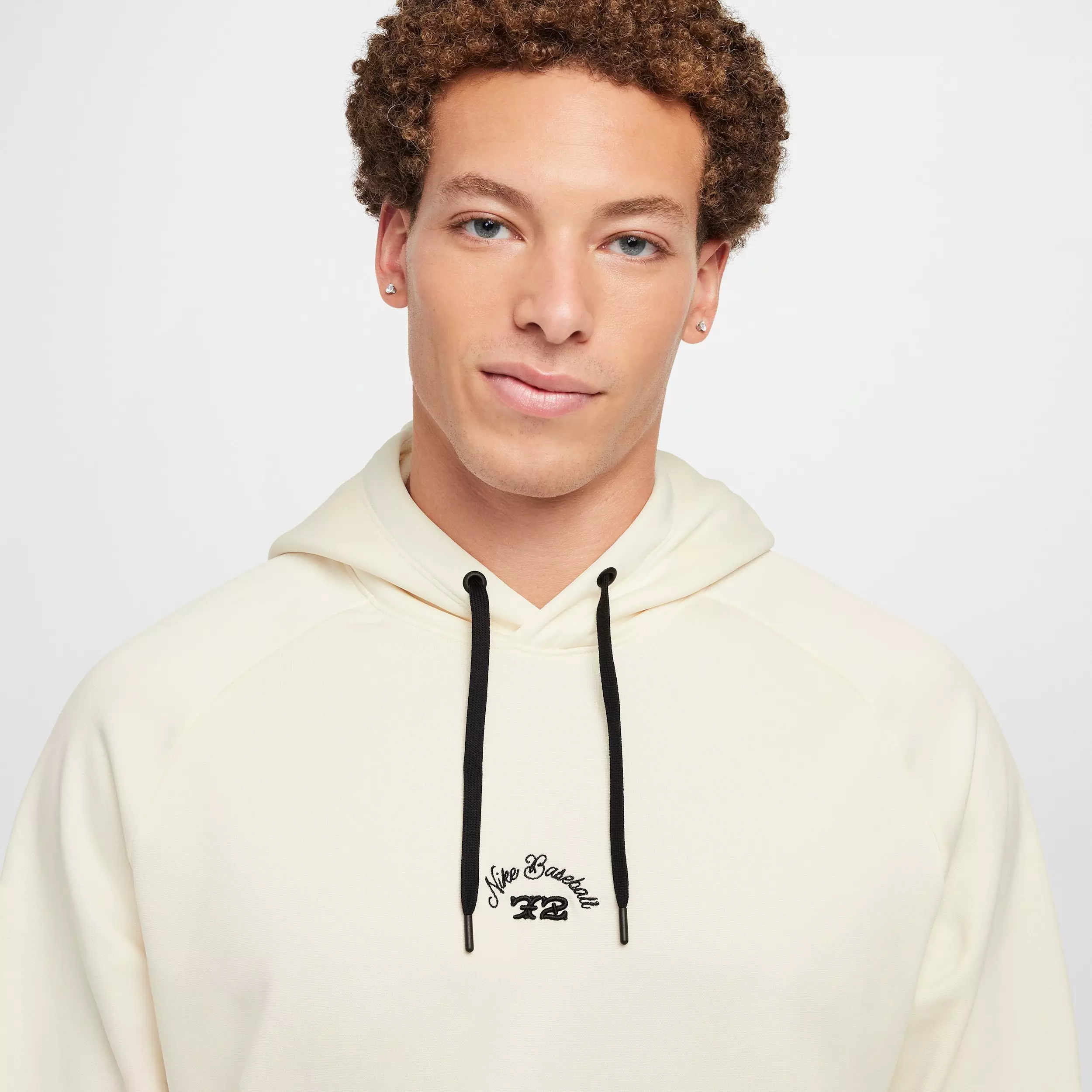 Nike Men's Therma-FIT Pullover Baseball Hoodie - Cream - CREAM