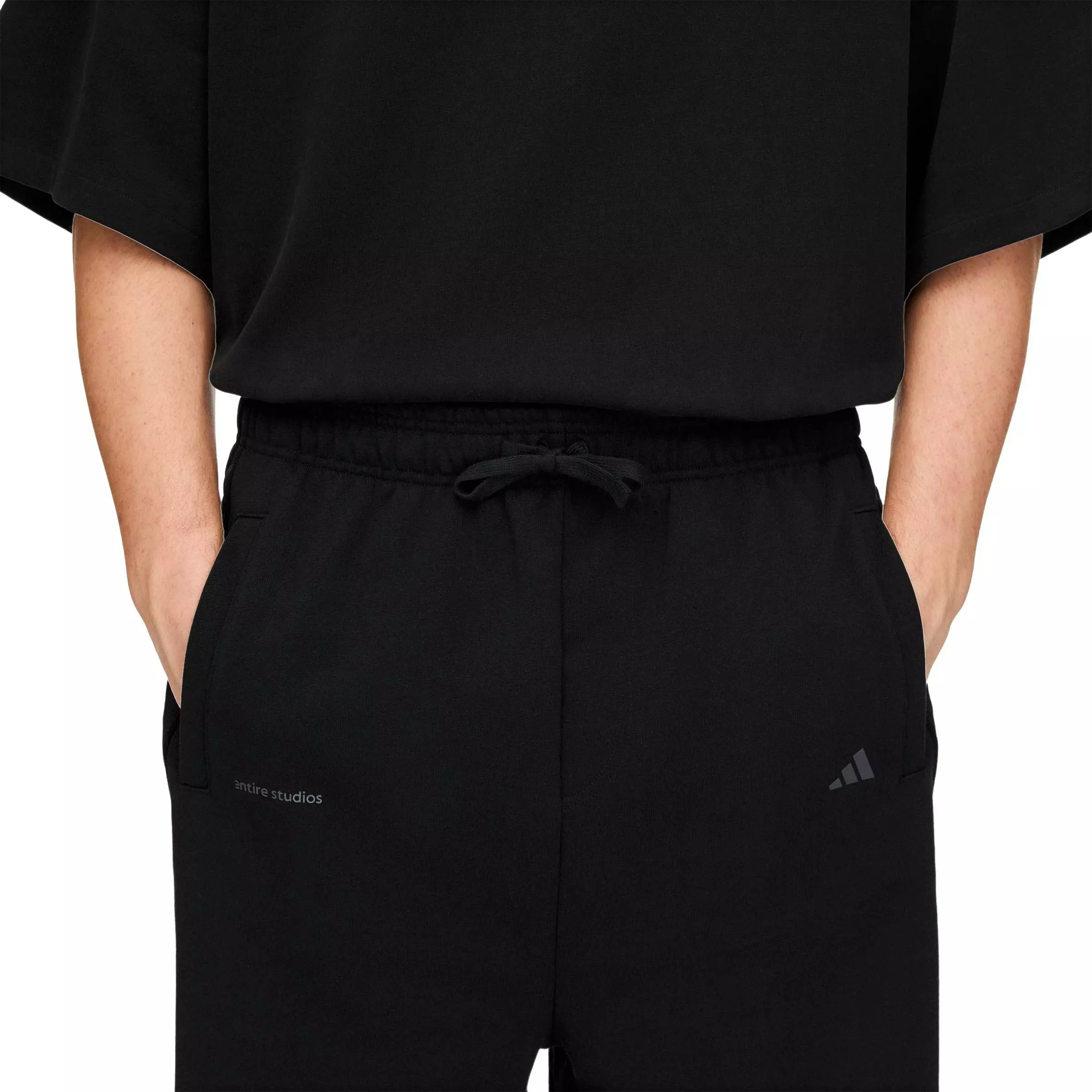 adidas Men's x entire studios Uniform Heavy Drop Shorts - Black - BLACK