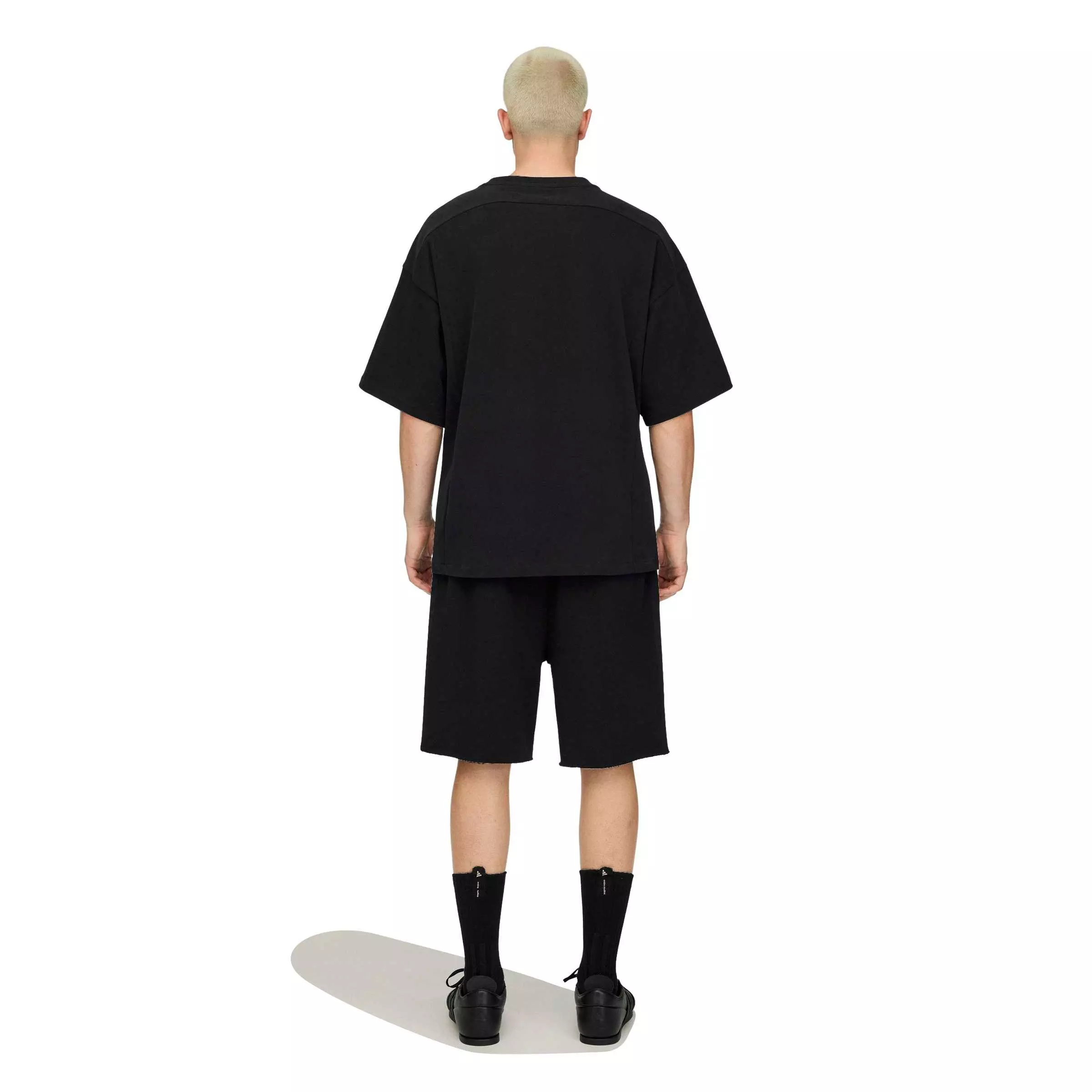adidas Men's x entire studios Uniform Heavy Drop Shorts - Black - BLACK