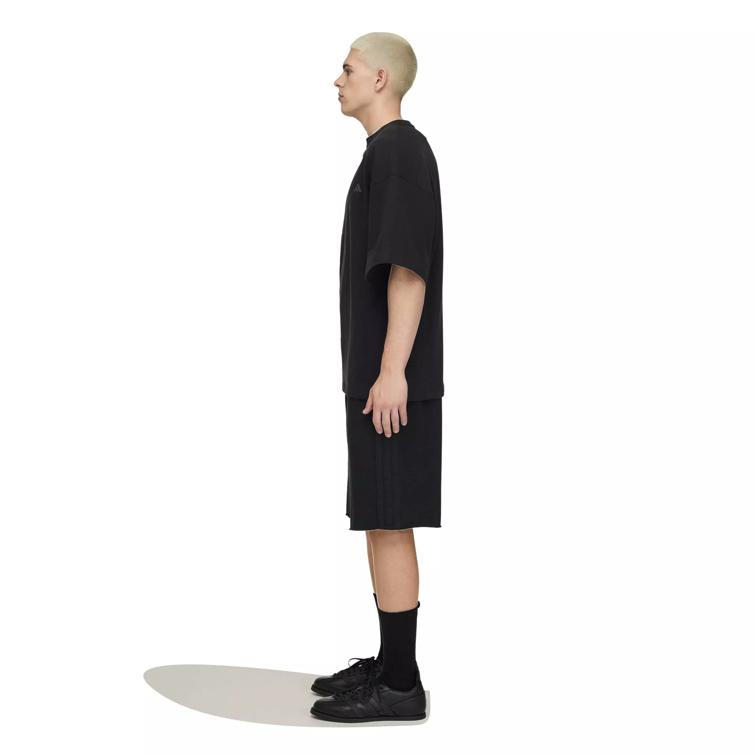 adidas Men's x entire studios Uniform Heavy Drop Shorts - Black - BLACK