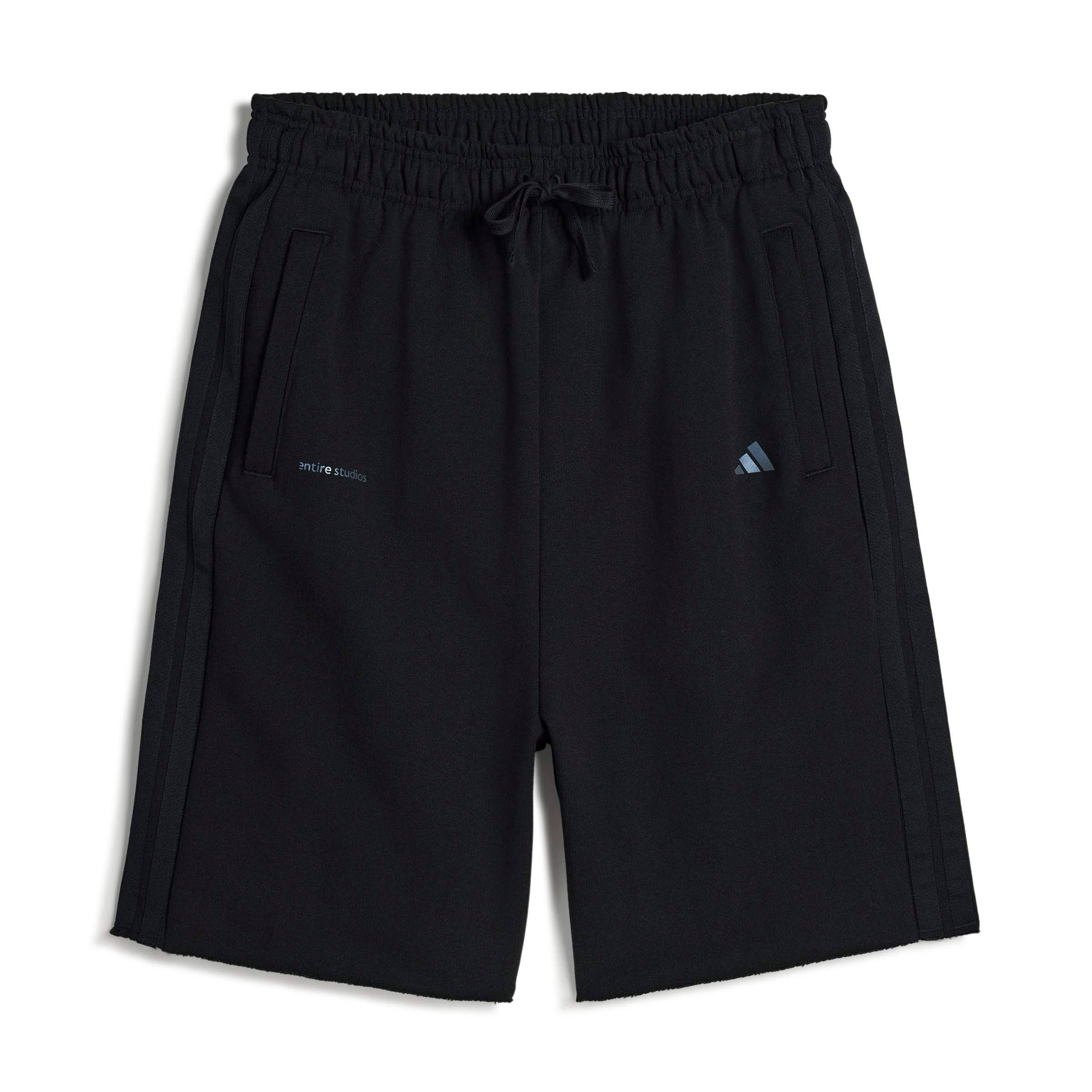 adidas Men's x entire studios Uniform Heavy Drop Shorts - Black - BLACK Thumbnail View 7