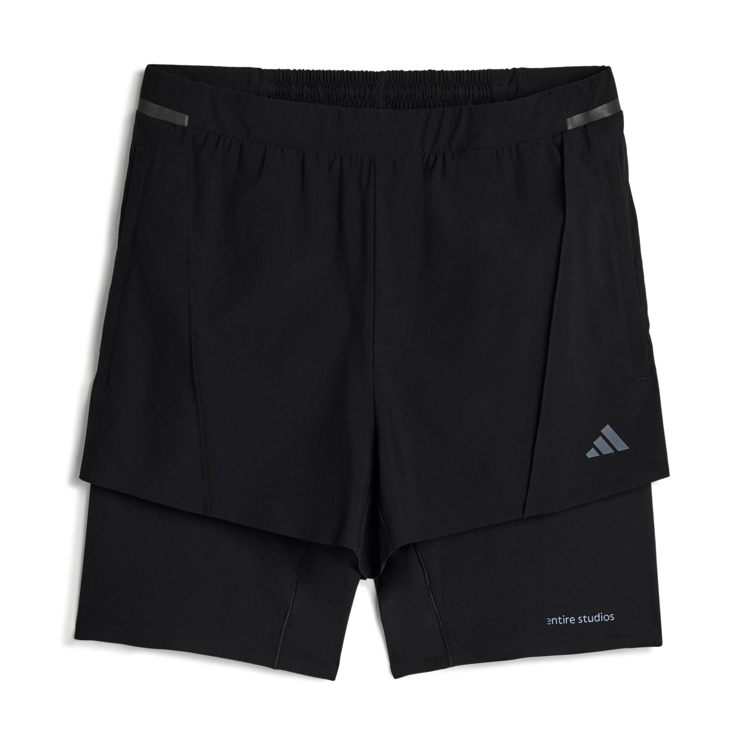 adidas Men's x entire studios D4T Training 2in1 Shorts - Black - BLACK Thumbnail View 7