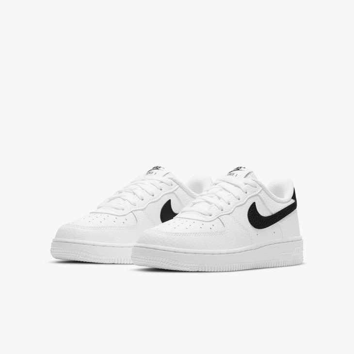 Nike Air Force 1 "White/Black" Grade School Boys' Shoe - WHITE/BLACK Thumbnail View 3
