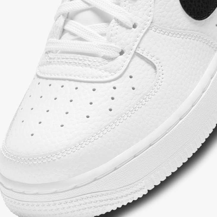 Nike Air Force 1 "White/Black" Grade School Boys' Shoe - WHITE/BLACK Thumbnail View 7