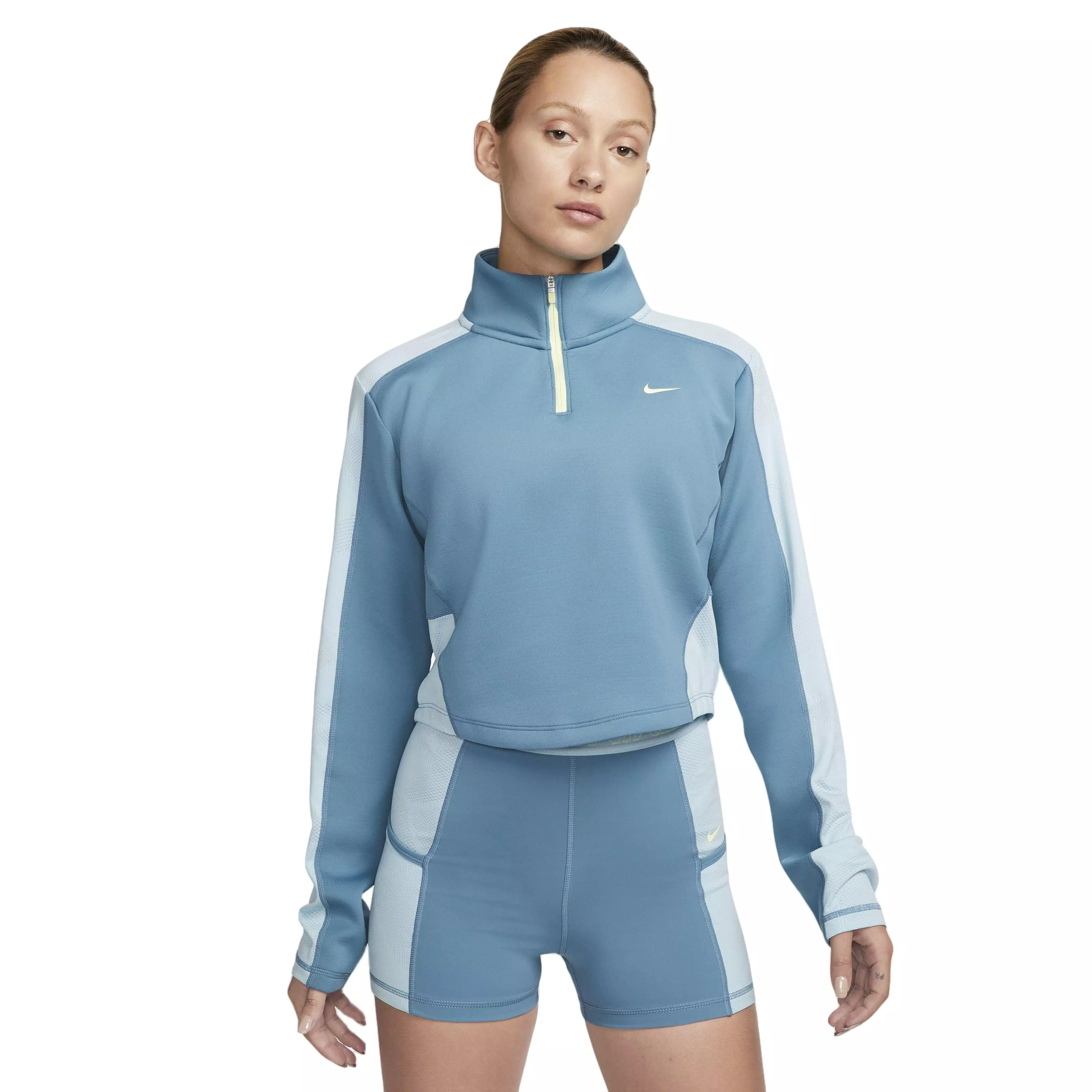 Nike Women's Dri-FIT ​1/4-Zip​ Long-Sleeve Femme Training Top - Hibbett