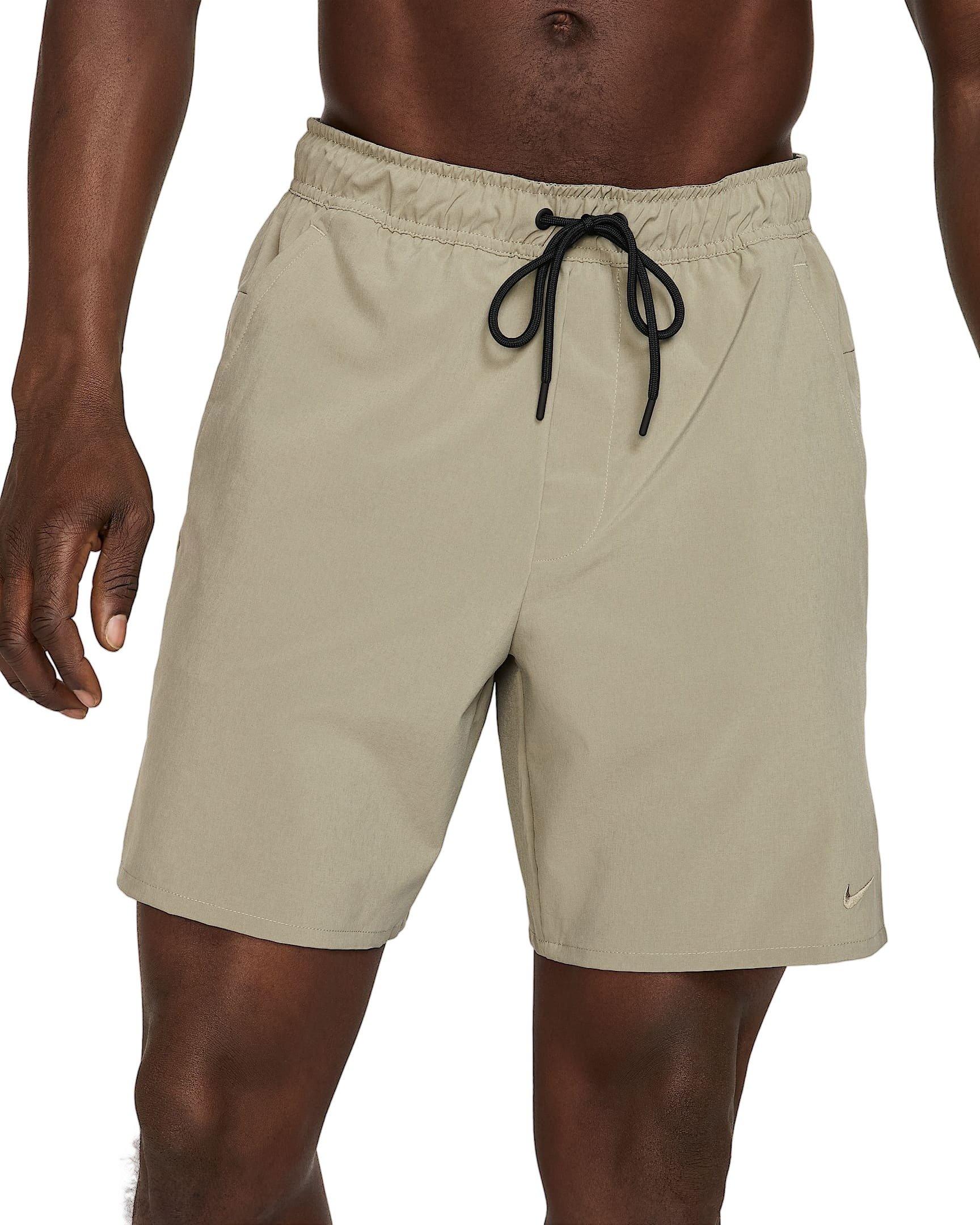 Nike Men's Unlimited Dri-FIT 7" Unlined Versatile Shorts - Light Green/Black - LIGHT GREEN/BLACK Thumbnail View 1