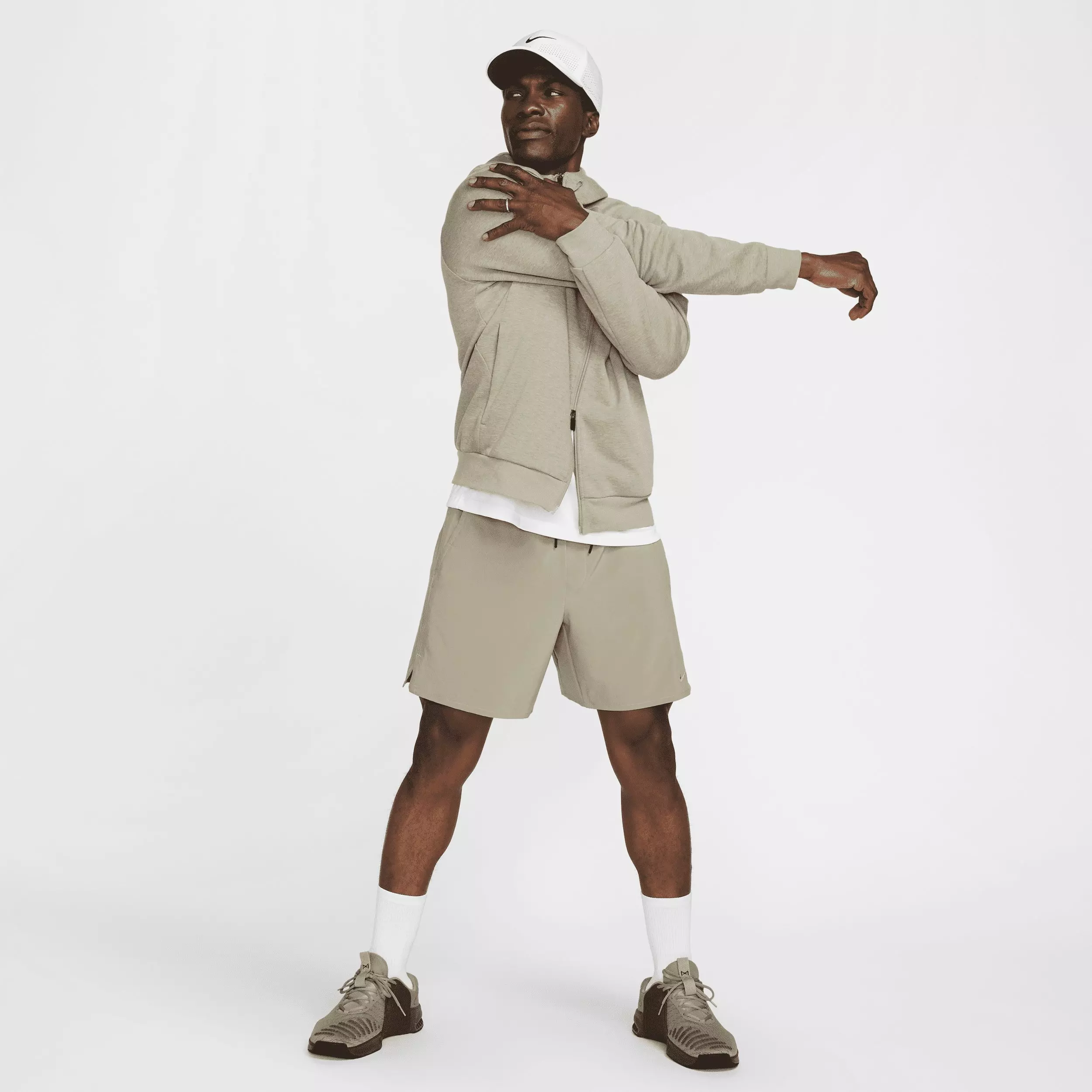 Nike Men's Unlimited Dri-FIT 7" Unlined Versatile Shorts - Light Green/Black - LIGHT GREEN/BLACK