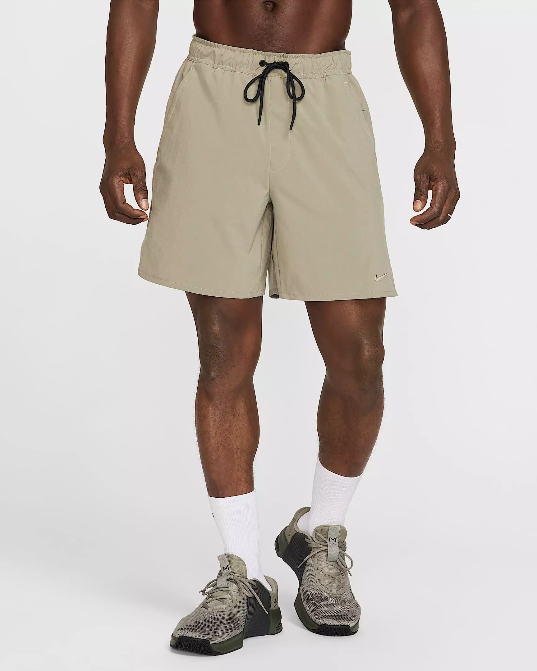 Nike Men's Unlimited Dri-FIT 7" Unlined Versatile Shorts - Light Green/Black - LIGHT GREEN/BLACK