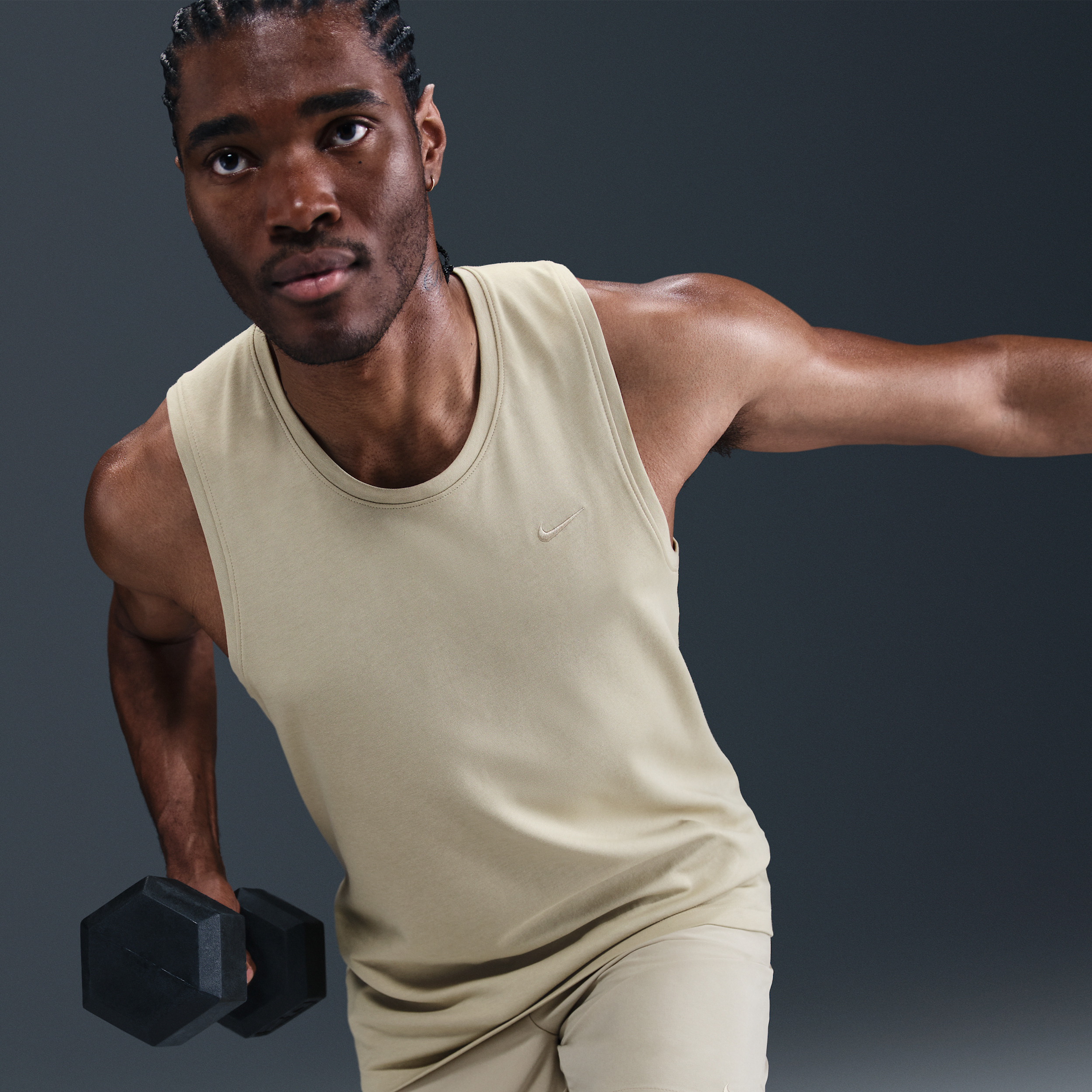 Nike Dri-FIT Versatile Tank - Khaki | Hibbett