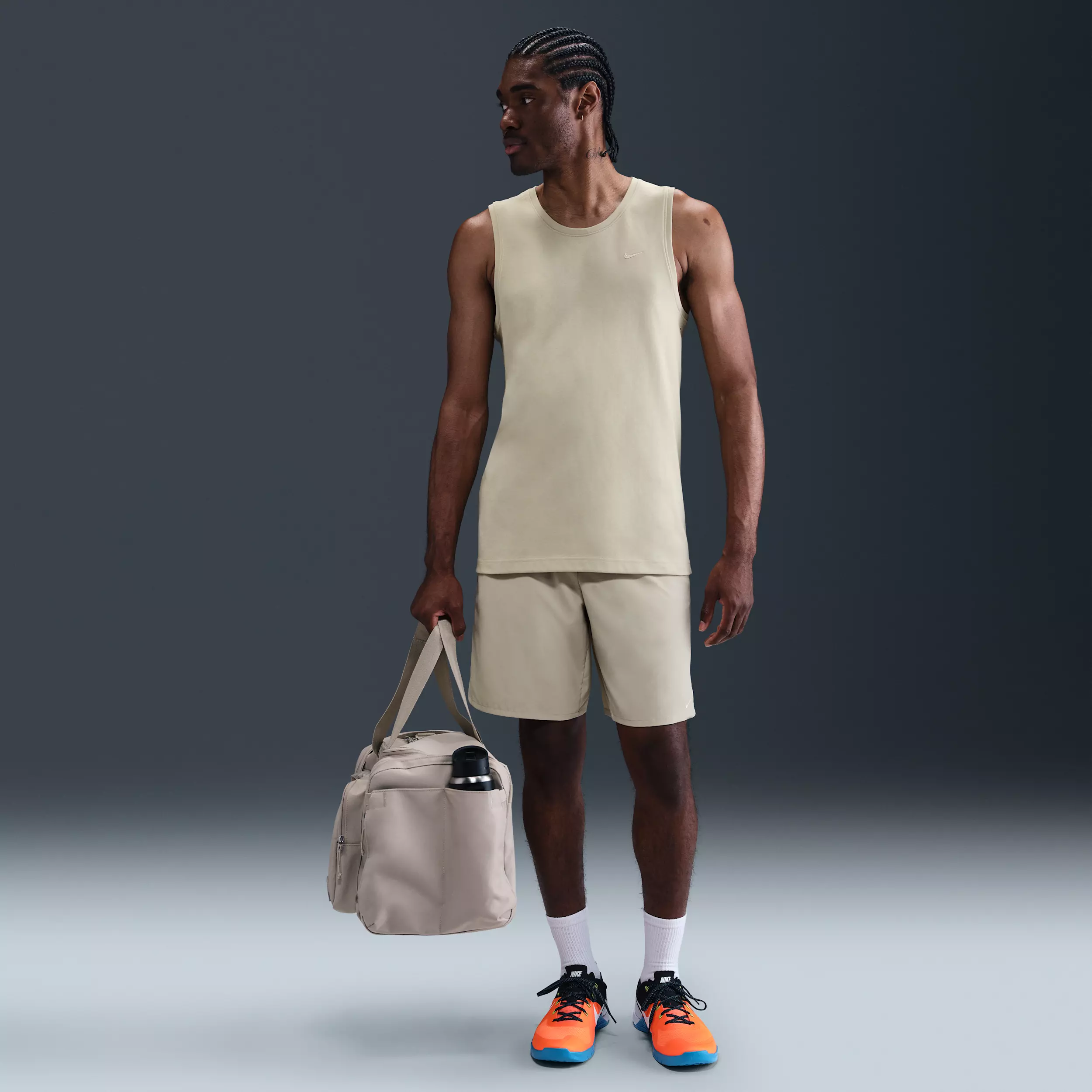 Nike Men's Primary Dri-FIT Versatile Tank - Khaki - KHAKI