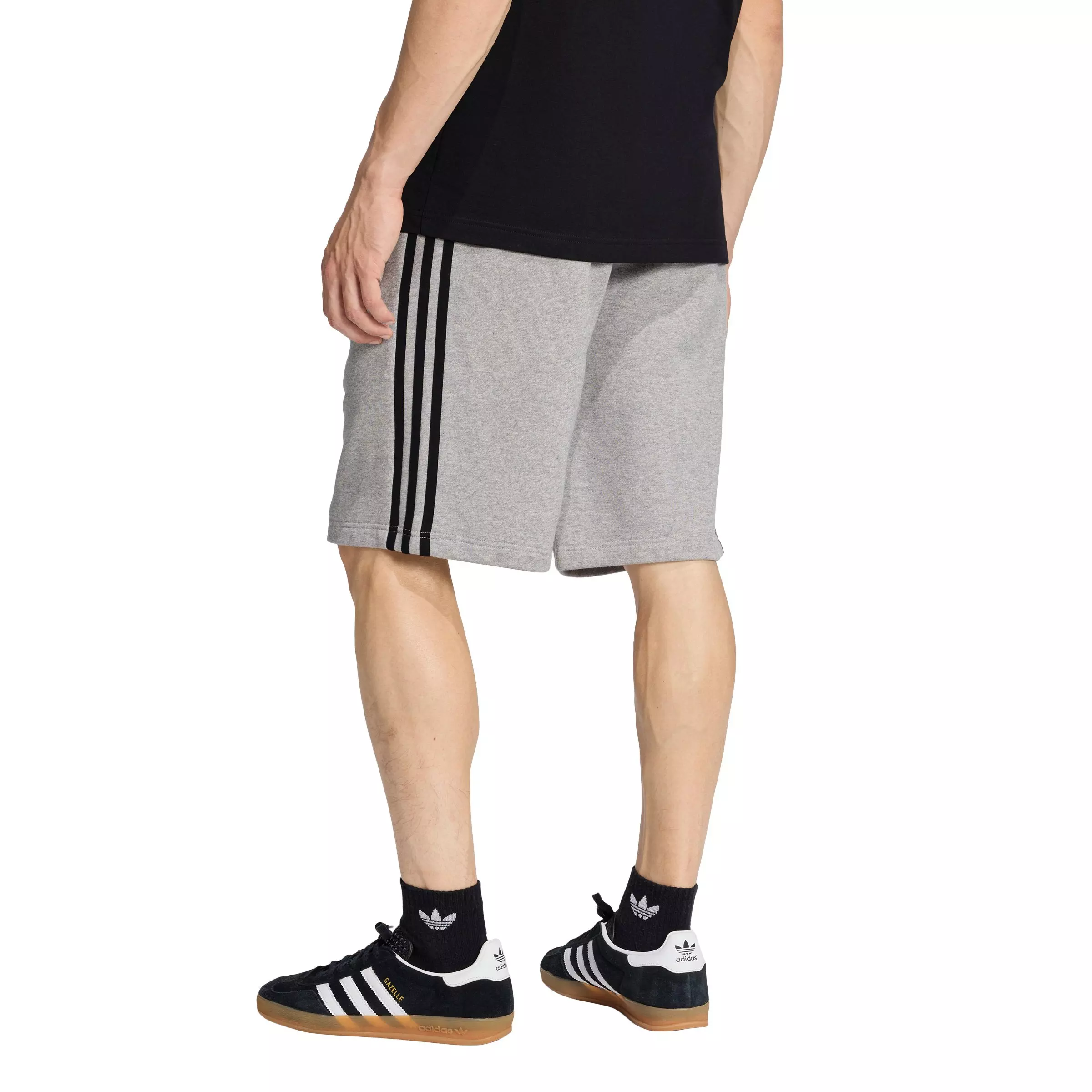 adidas Originals Men's 3-Stripes Shorts - Grey - GREY