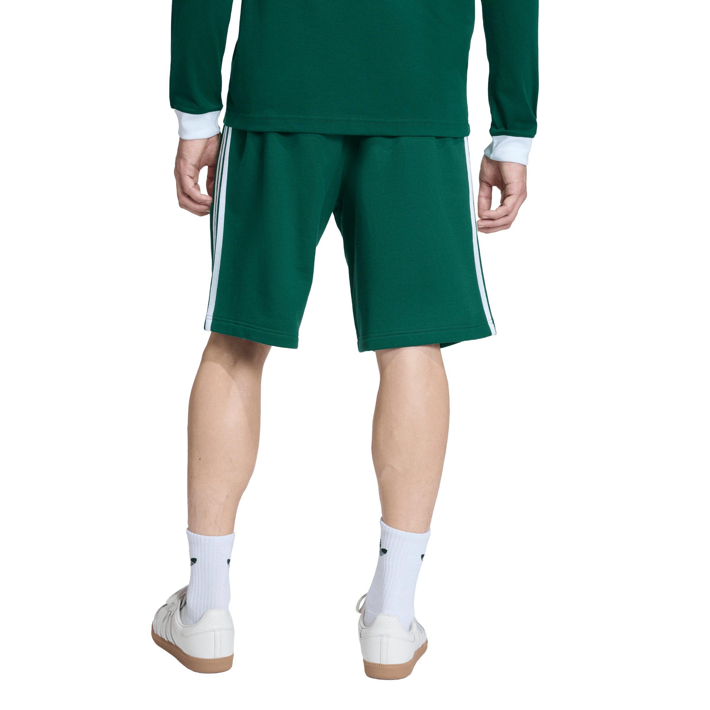 adidas Originals Men's 3-Stripes Shorts - Green - GREEN Thumbnail View 2