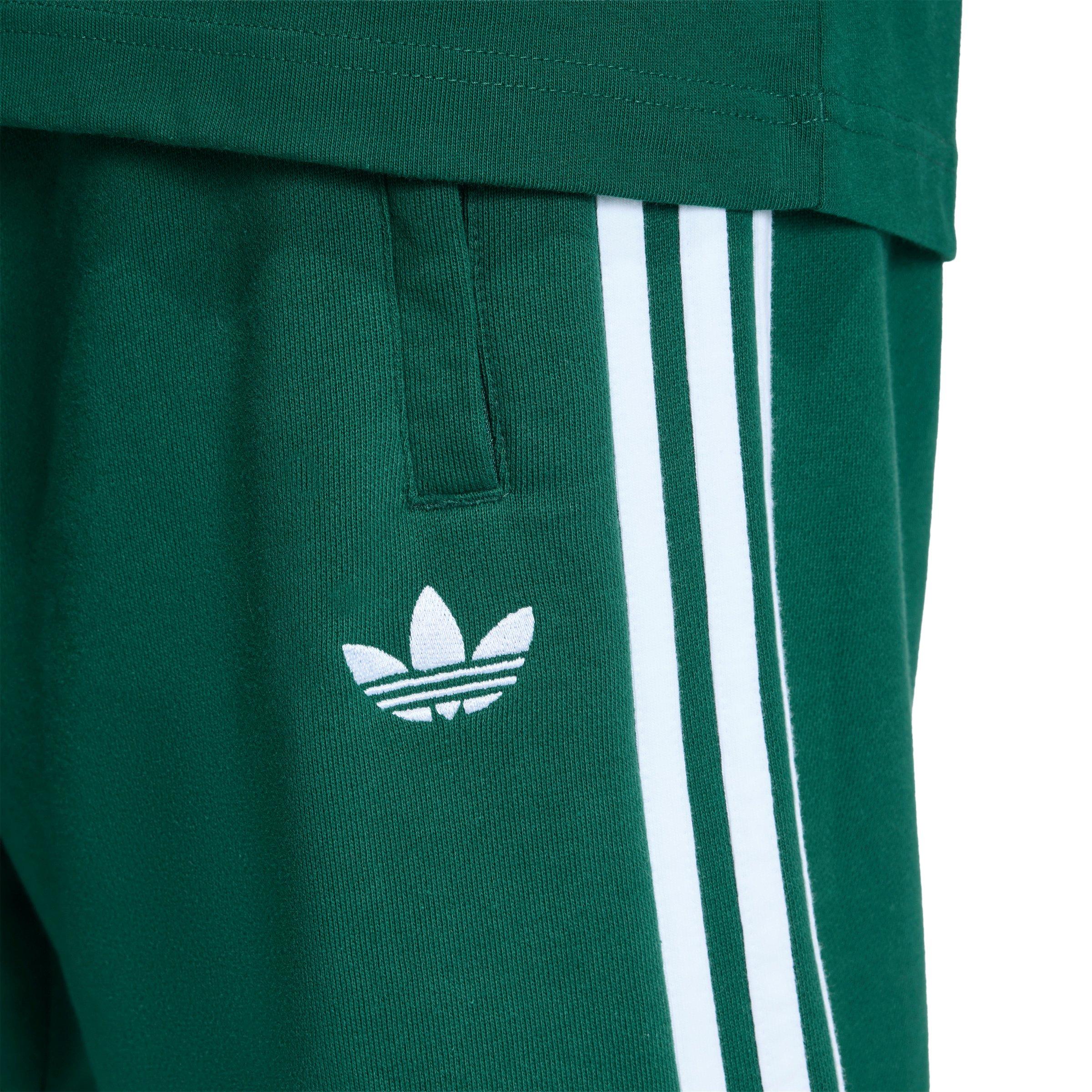 adidas Originals Men's 3-Stripes Shorts - Green - GREEN Thumbnail View 3