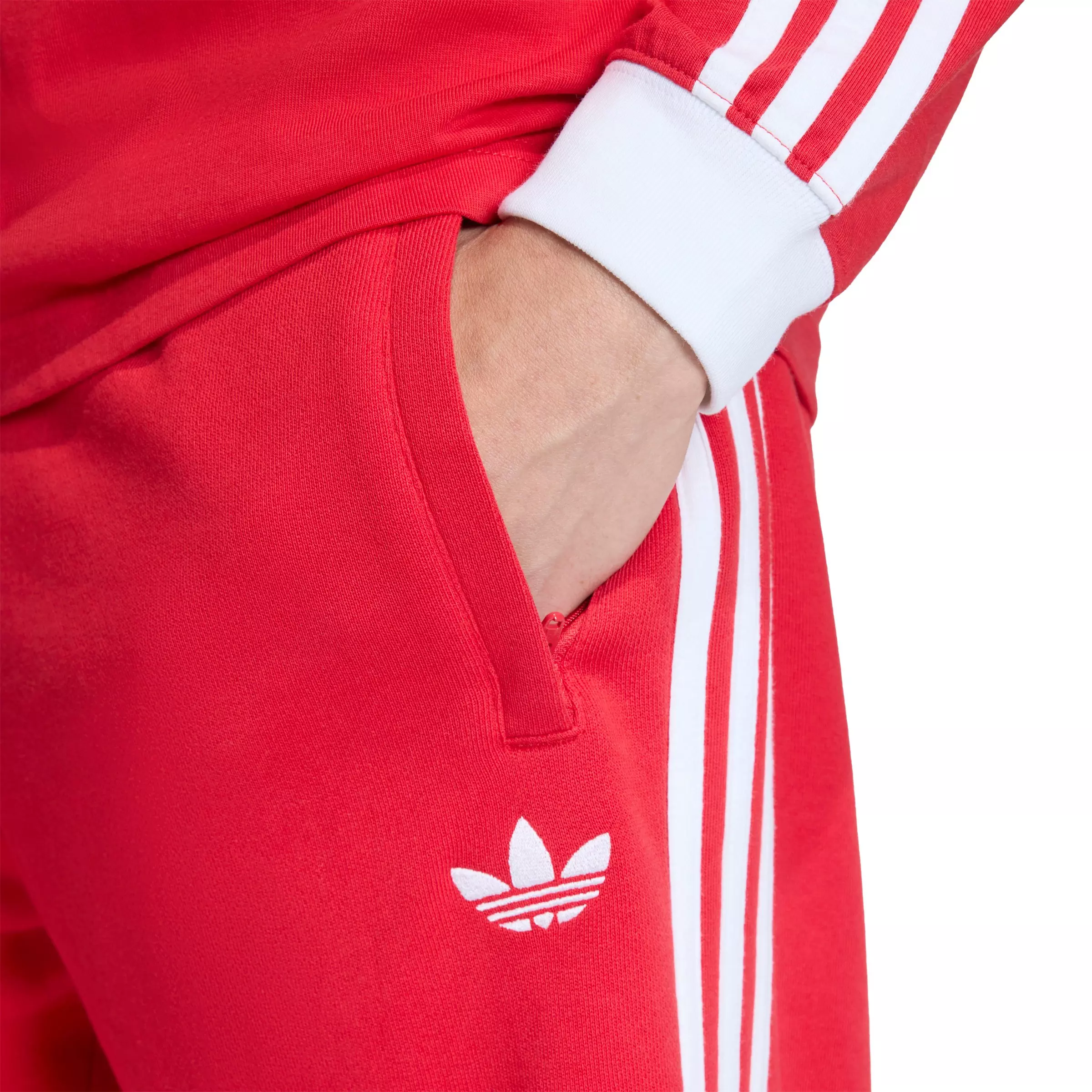 adidas Originals Men's 3-Stripes Shorts - Red - RED