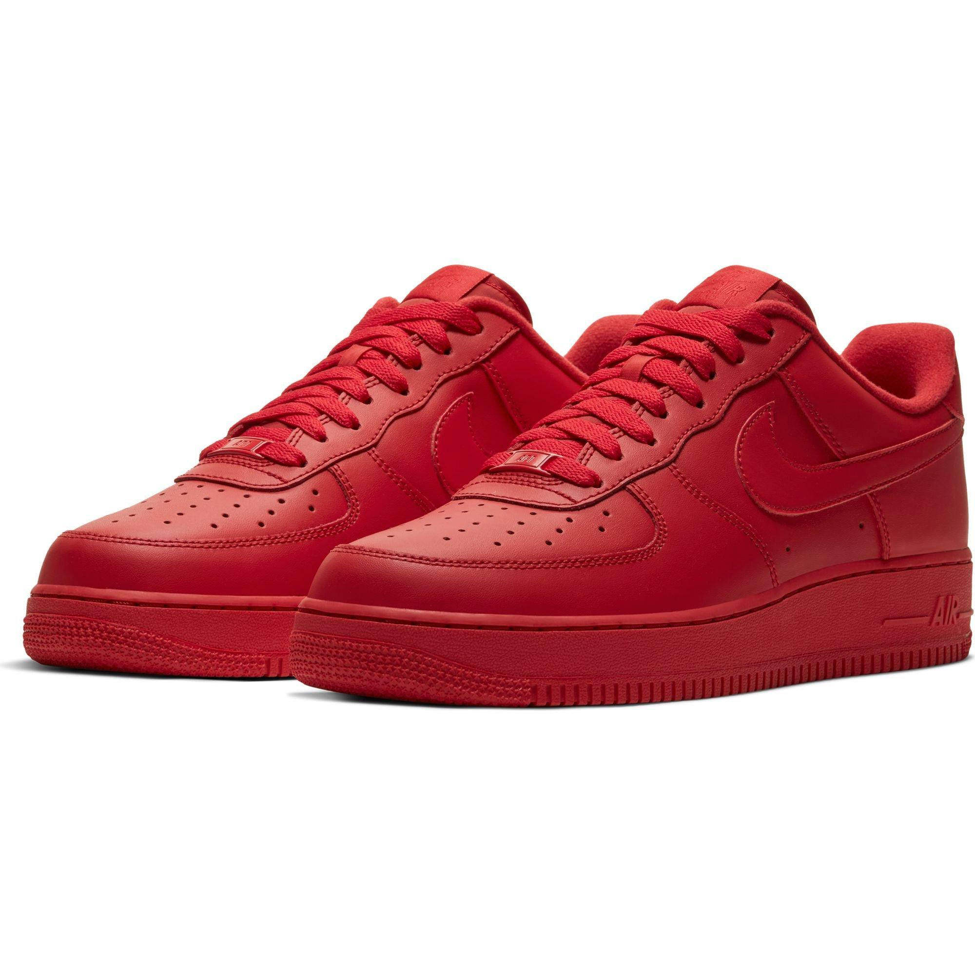 Nike Air Force 1 LV8 White/Black/Habanero Red/White Grade School Boys'  Shoe - Hibbett