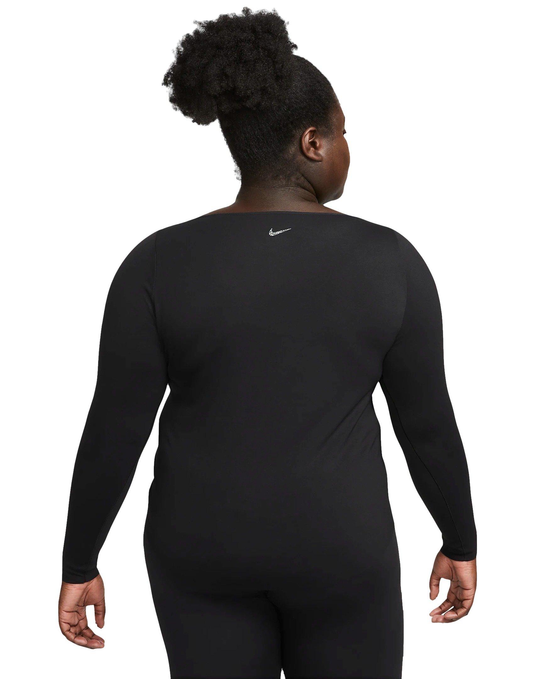 Nike Women's​ Dri-FIT Yoga Luxe​ Long-Sleeve Top-Black