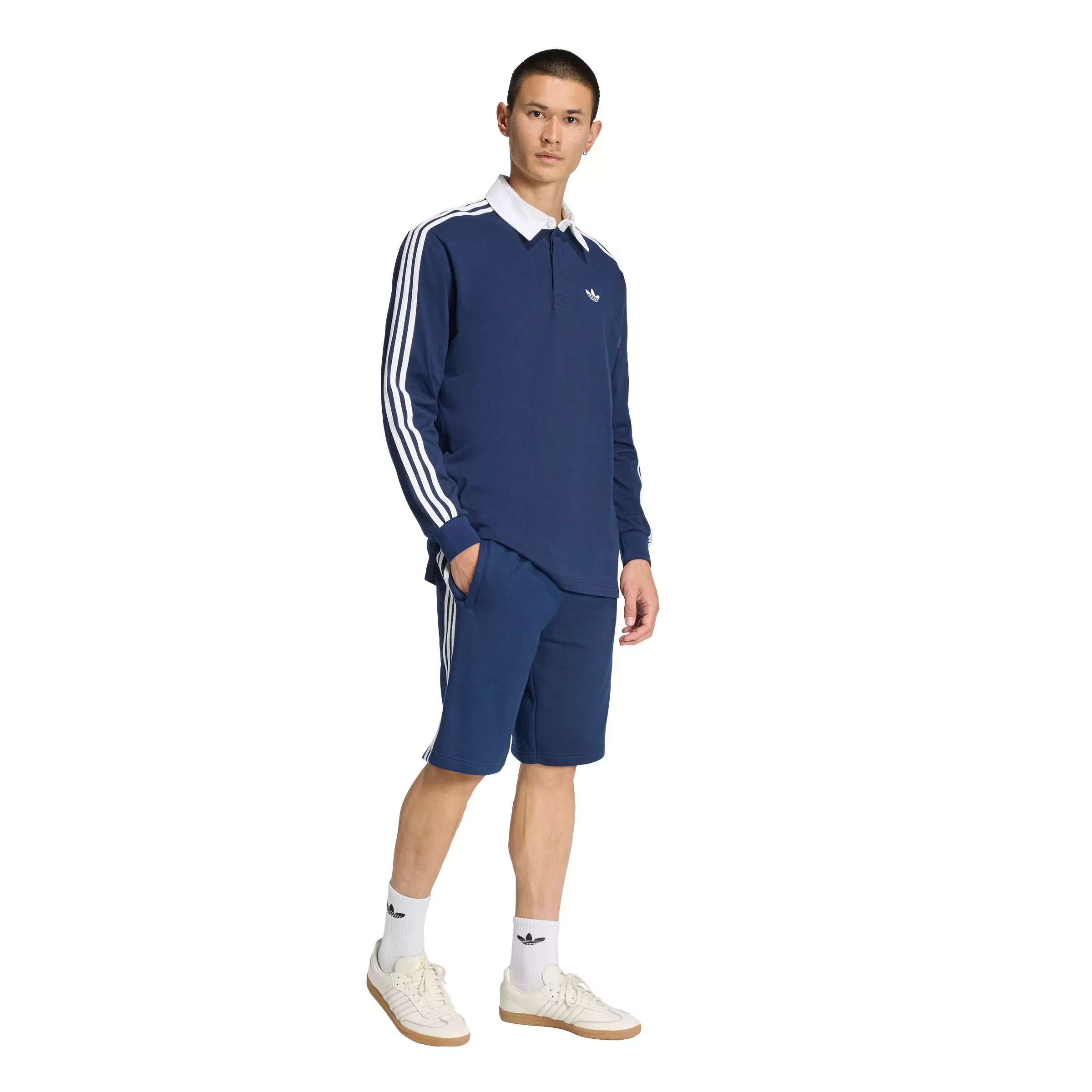 adidas Originals Men's 3-Stripes Shorts - Dark Blue - DARK BLUE