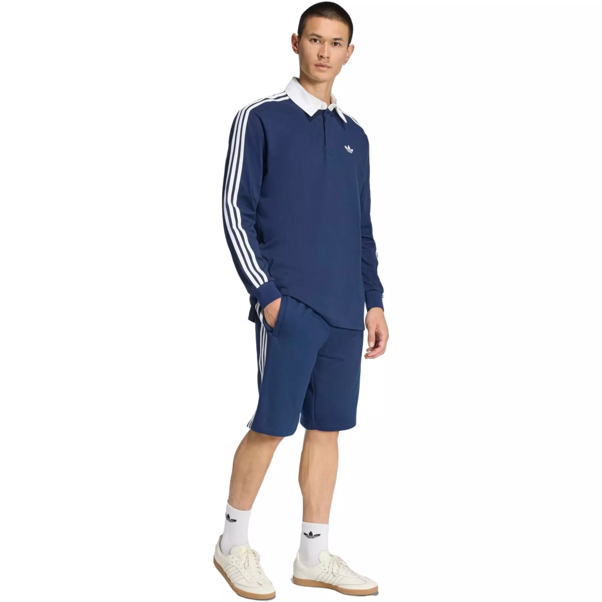adidas Originals Men's 3-Stripes Shorts - Dark Blue - DARK BLUE