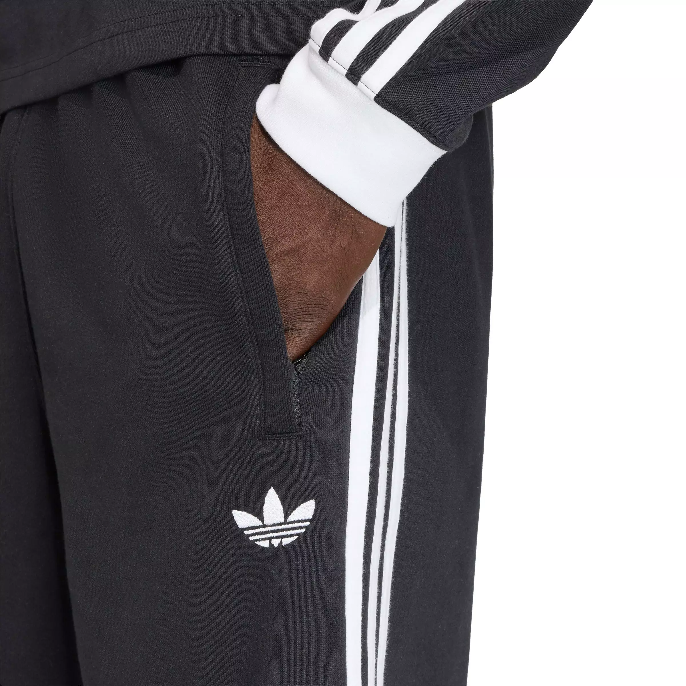 adidas Originals Men's 3-Stripes Shorts - Black - BLACK