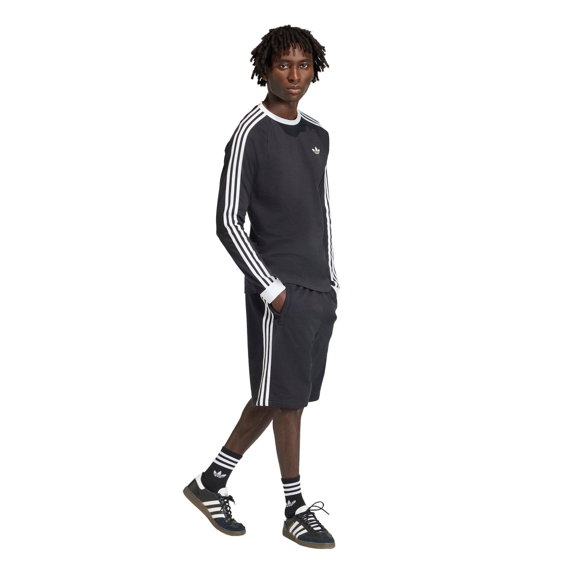 adidas Originals Men's 3-Stripes Shorts - Black - BLACK Thumbnail View 5