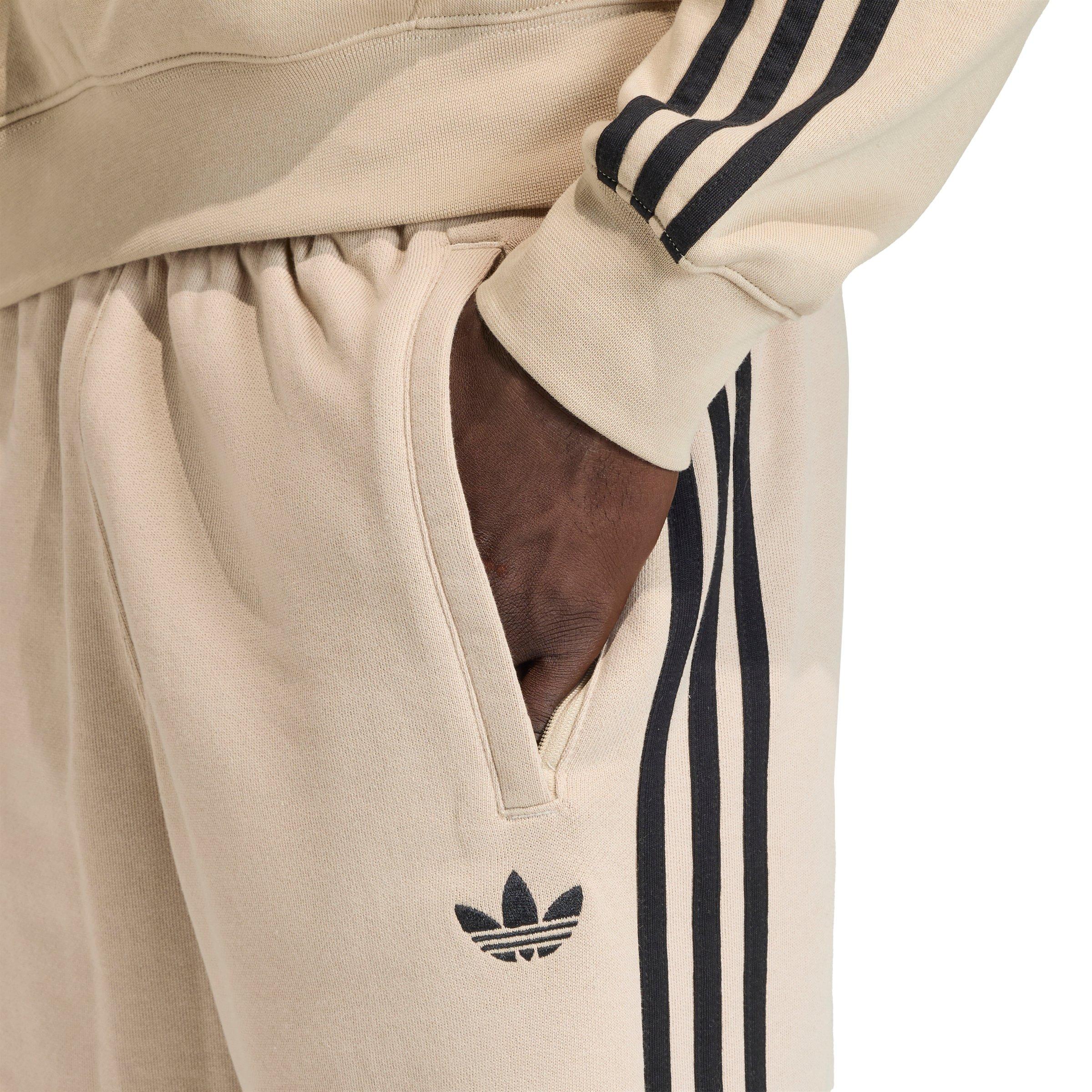 adidas Originals Men's 3-Stripes Shorts - Khaki - KHAKI Thumbnail View 4