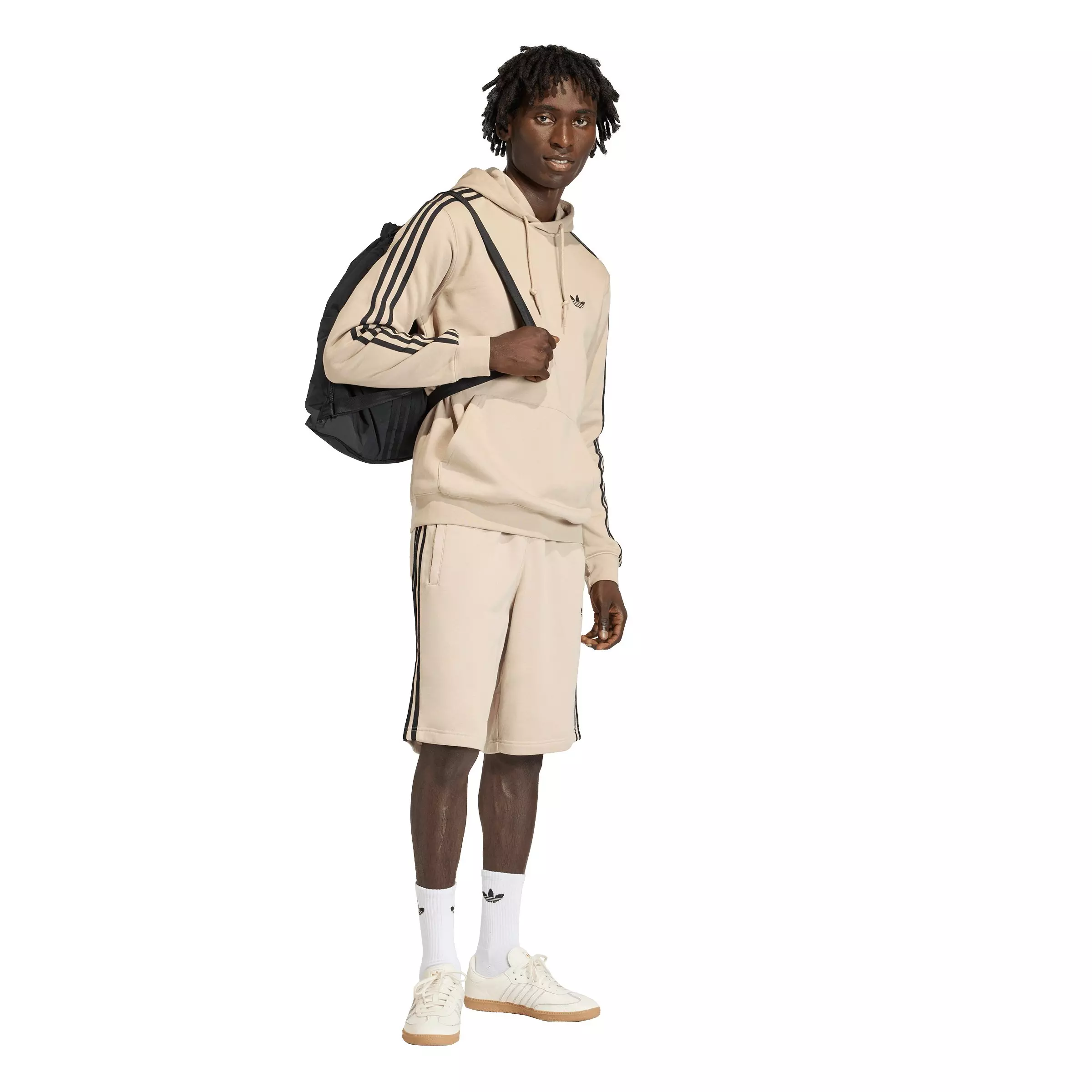 adidas Originals Men's 3-Stripes Shorts - Khaki - KHAKI