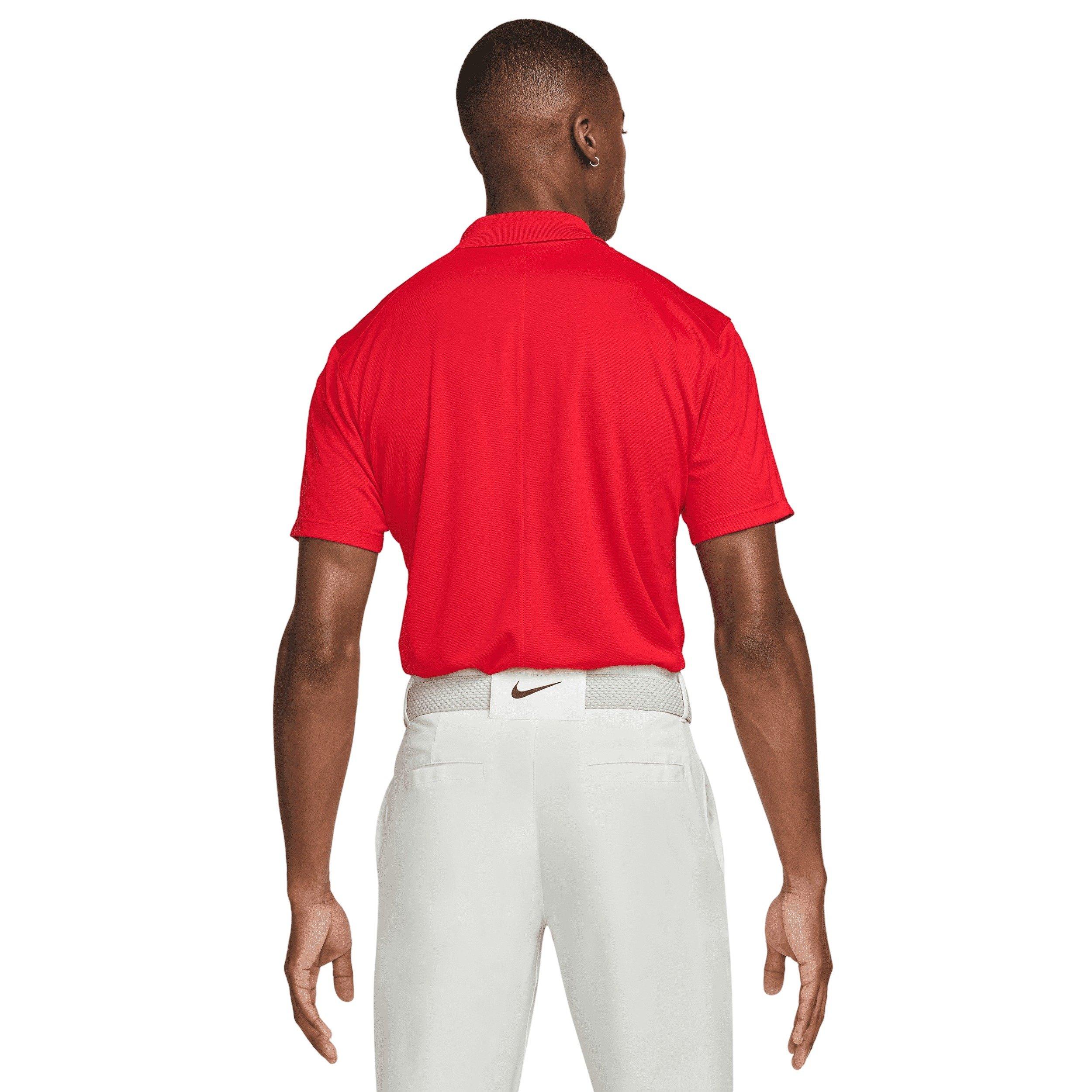 Nike Men's Dri-FIT Victory Solid Golf Polo - RED Thumbnail View 2