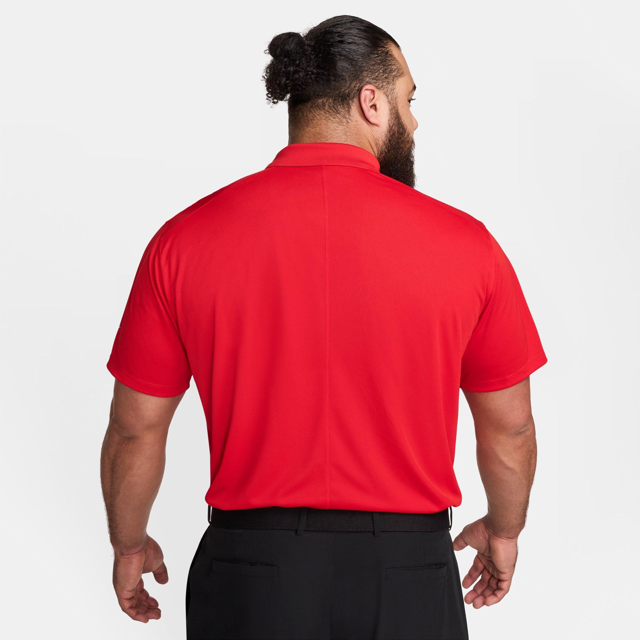 Nike Men's Dri-FIT Victory Solid Golf Polo - RED Thumbnail View 7