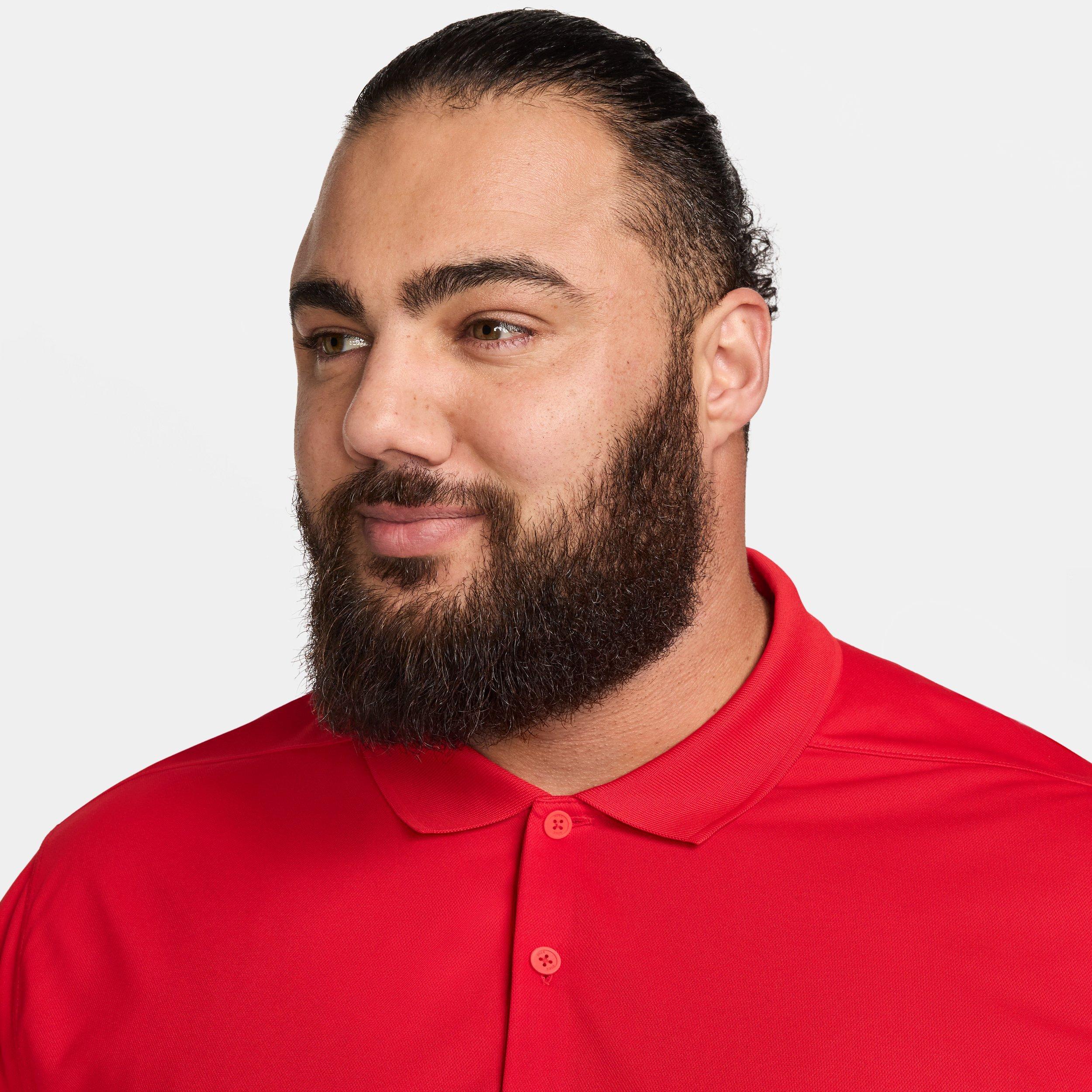 Nike Men's Dri-FIT Victory Solid Golf Polo - RED Thumbnail View 8