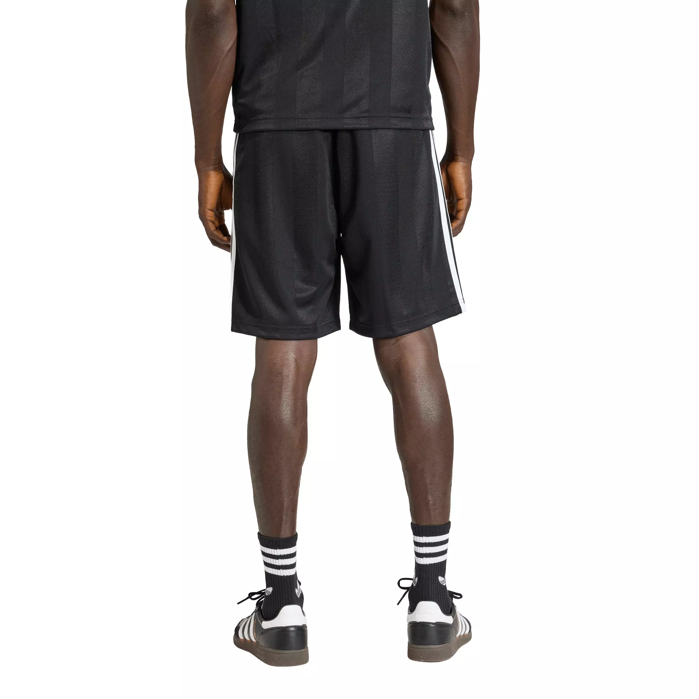 adidas Originals Men's 3-Stripes Loose Engineered Shorts - Black - BLACK