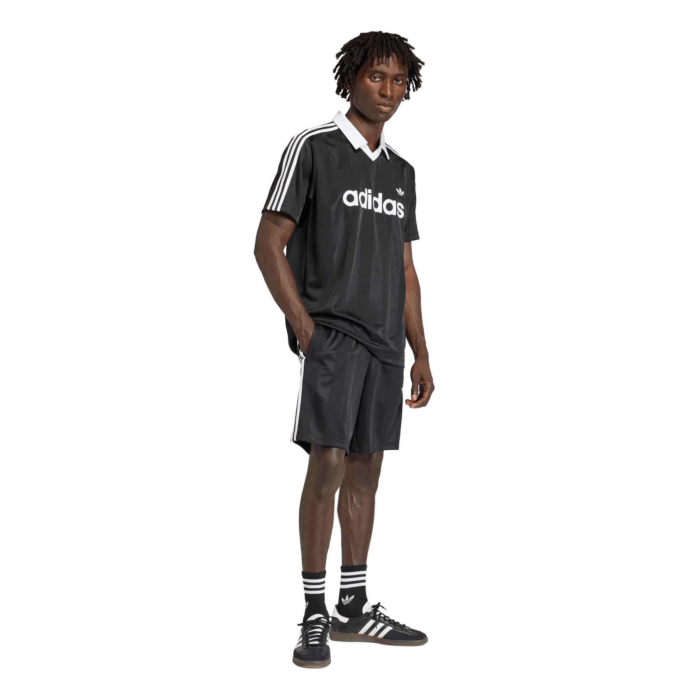 adidas Originals Men's 3-Stripes Loose Engineered Shorts - Black - BLACK Thumbnail View 5