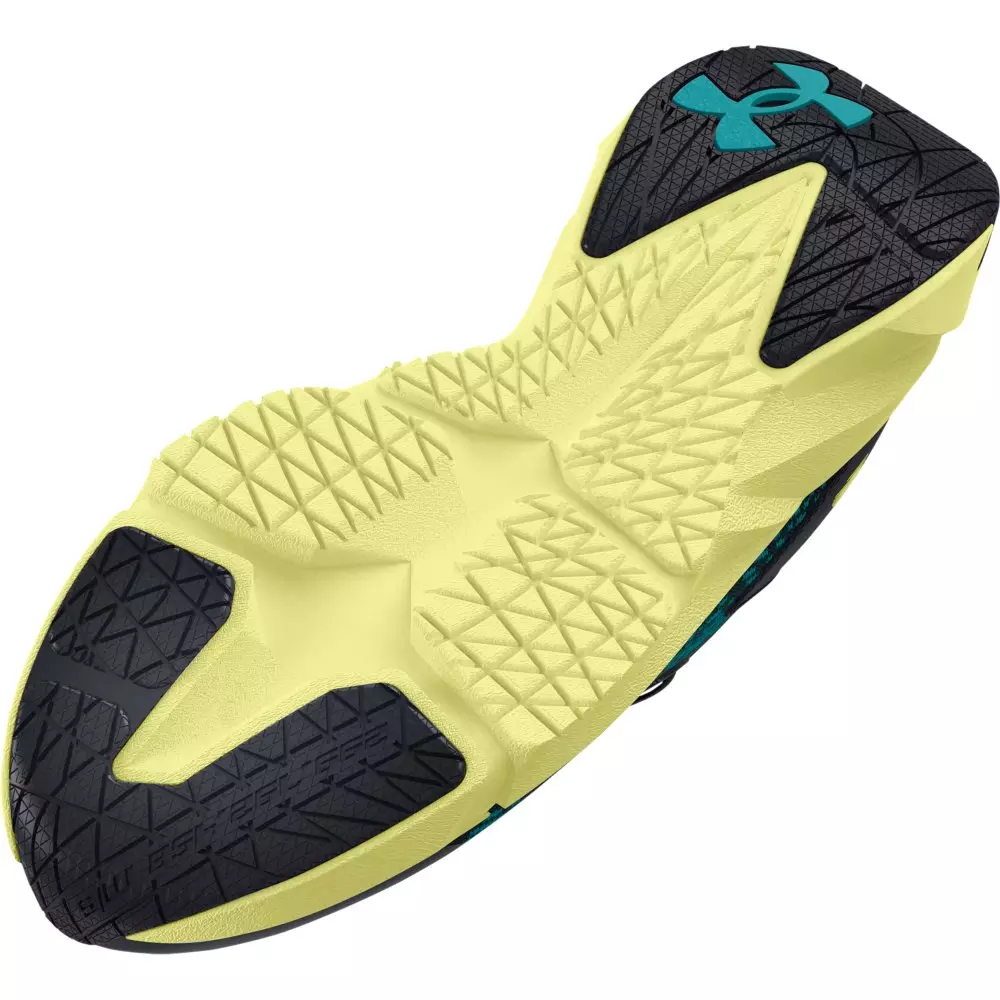 Under Armour Scramjet 5 "Black/Circuit Teal/Sonic Yellow" Grade School Boys' Running Shoe - BLACK/TEAL/YELLOW