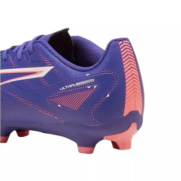 PUMA Ultra 5 Play FG/AG "Lapis Lazuli/PUMA White/Sunset Glow" Men's Soccer Cleat - BLUE/WHITE/PINK