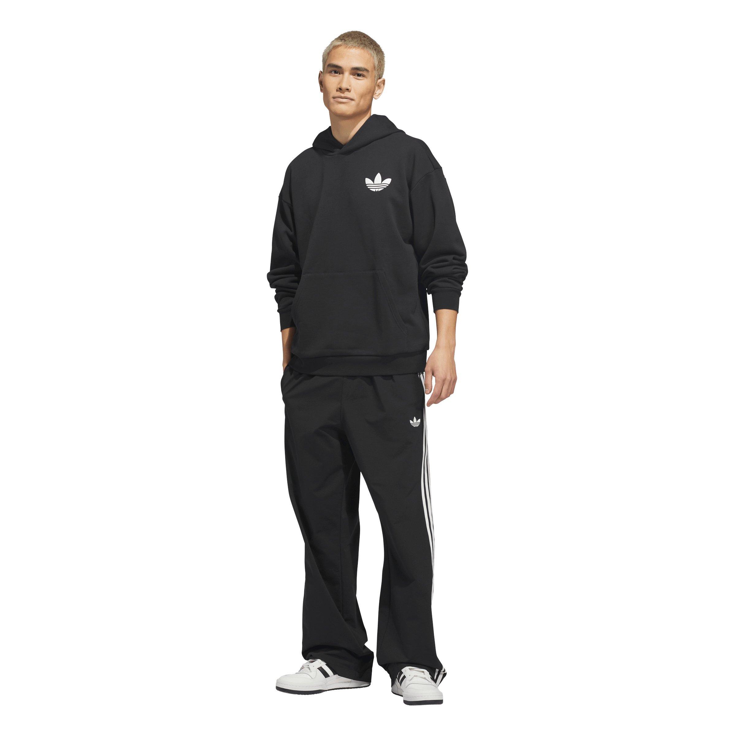 adidas Men's World Wide Hoops Hoodie - Black - BLACK Thumbnail View 5