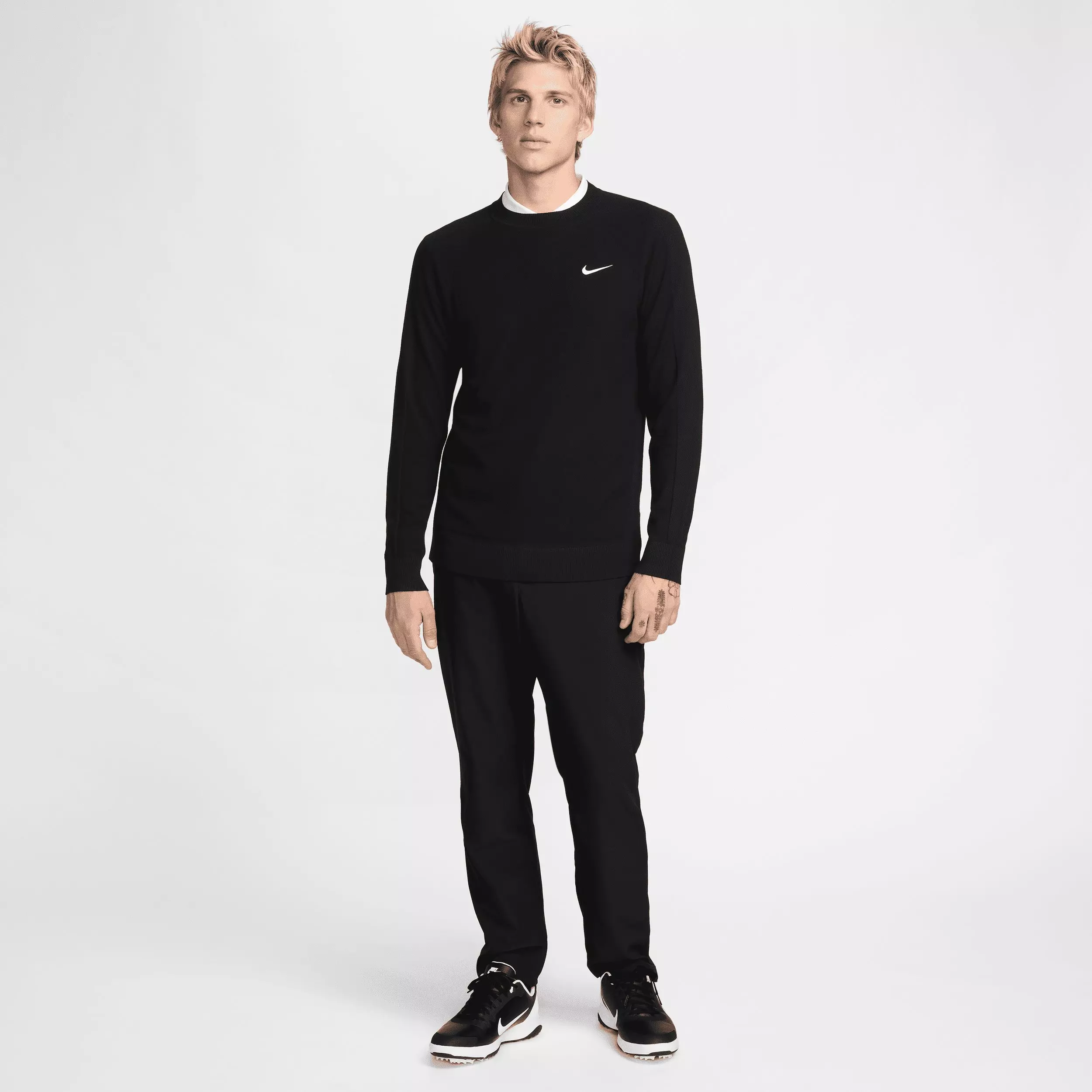 Nike Men's Tour Golf Sweater - BLACK